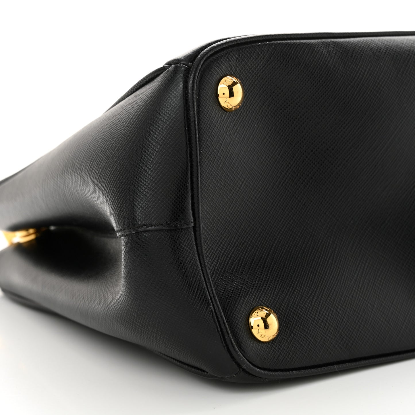 Saffiano Small Galleria Double Zip Tote Black