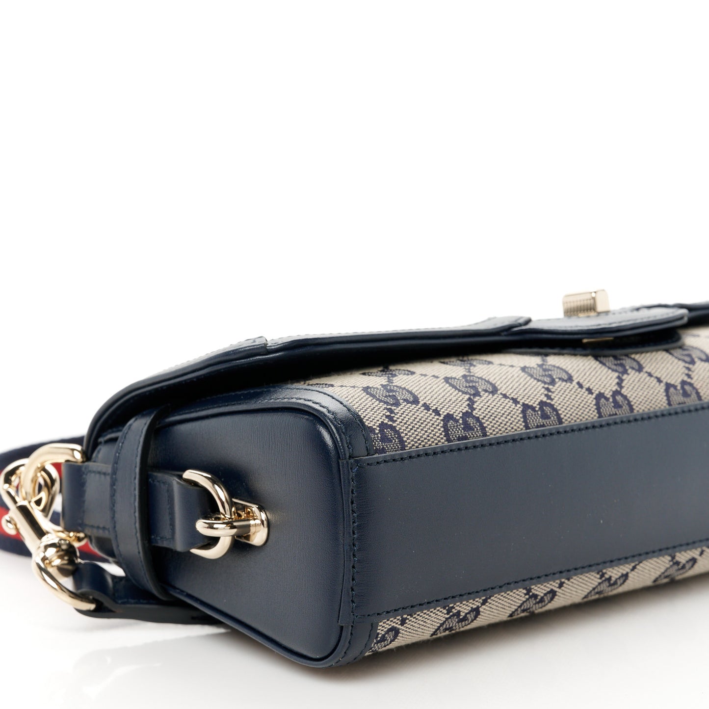 GG Monogram Small Luce Shoulder Bag Beige Blue