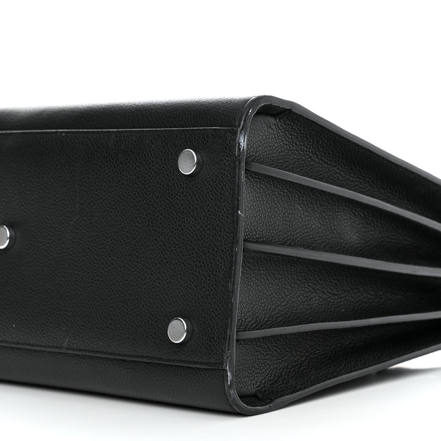 Grained Calfskin Small Sac De Jour Black
