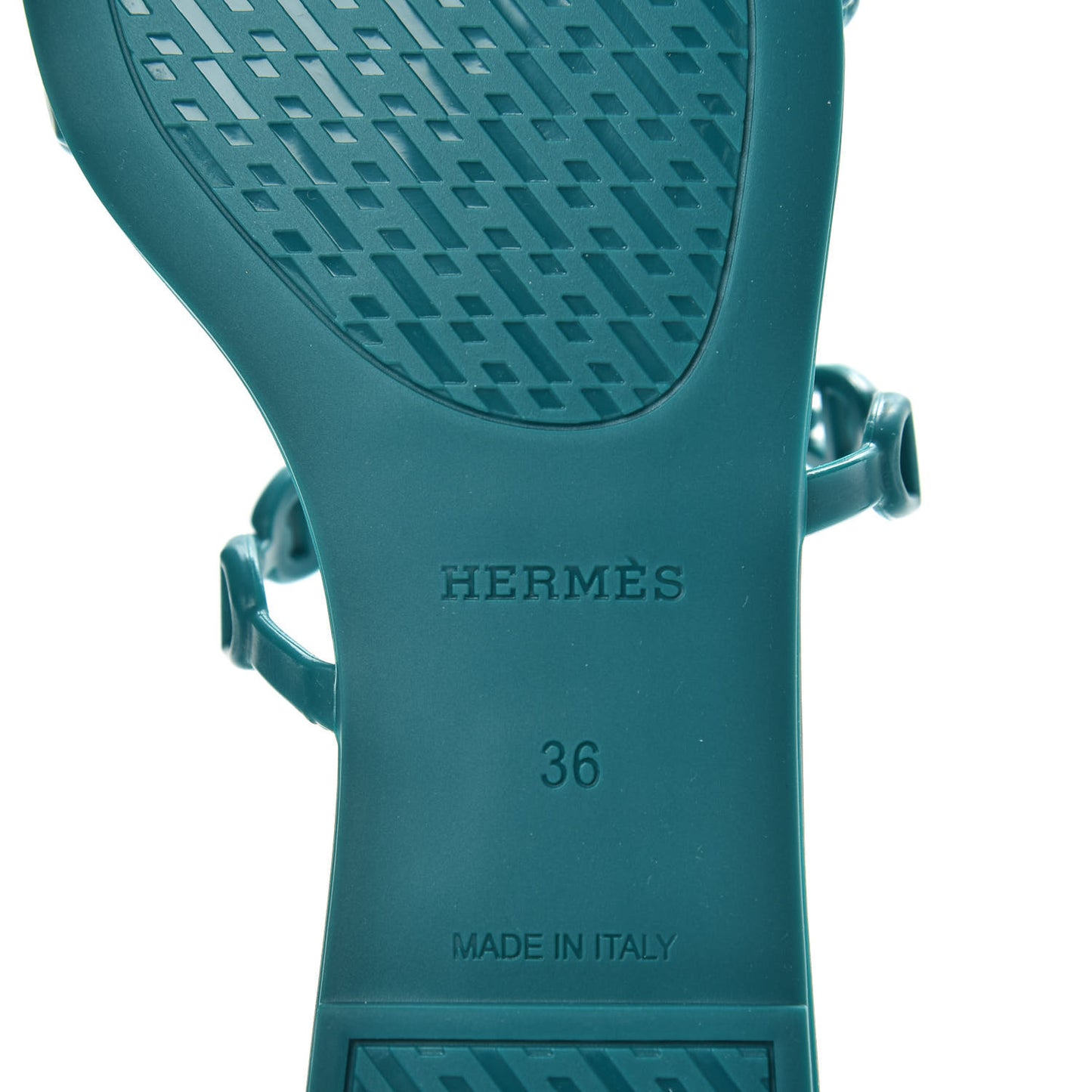 Rubber Chaine d'Ancre Rivage Sandals 36 Vert d'Ete