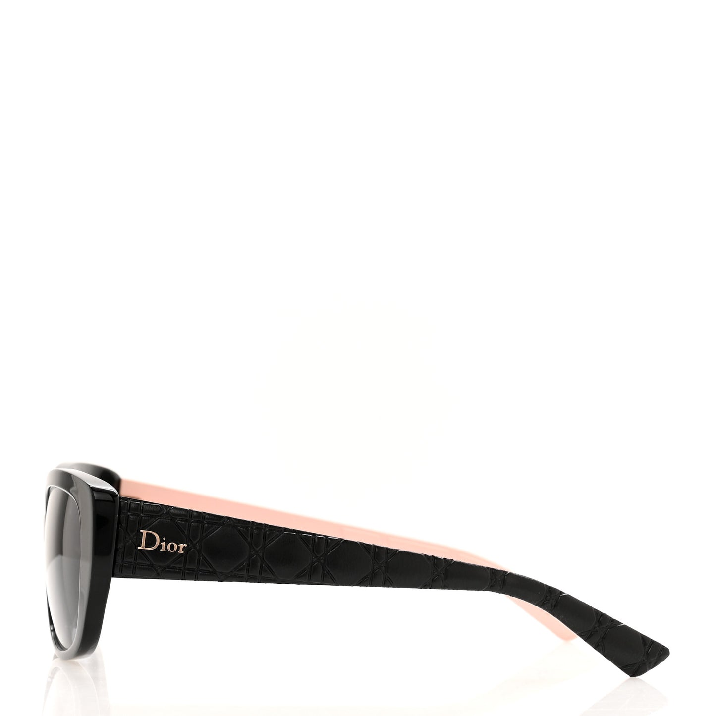 Lambskin Cannage Dior Lady 2R Sunglasses Black
