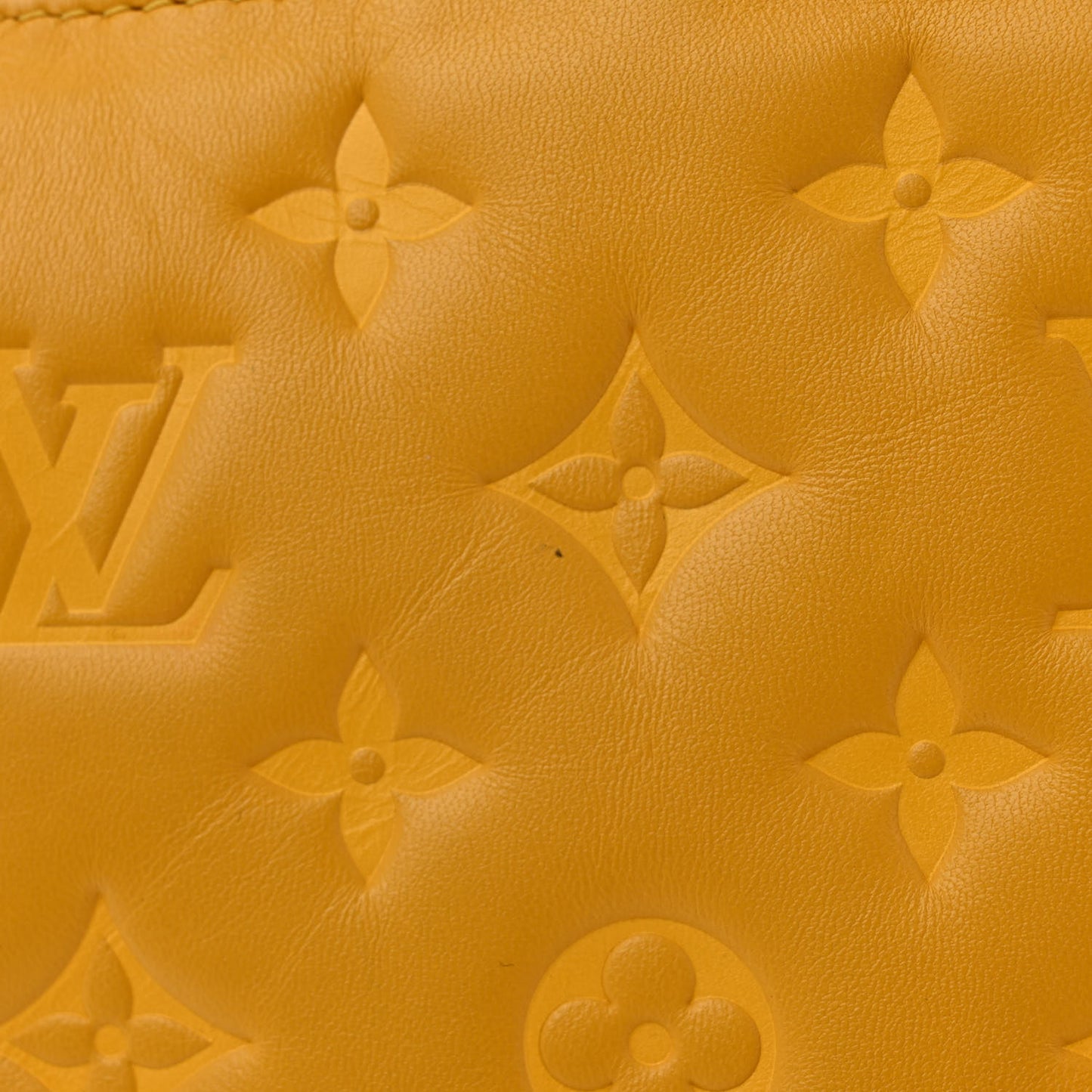 Lambskin Embossed Monogram Coussin PM Sunflower