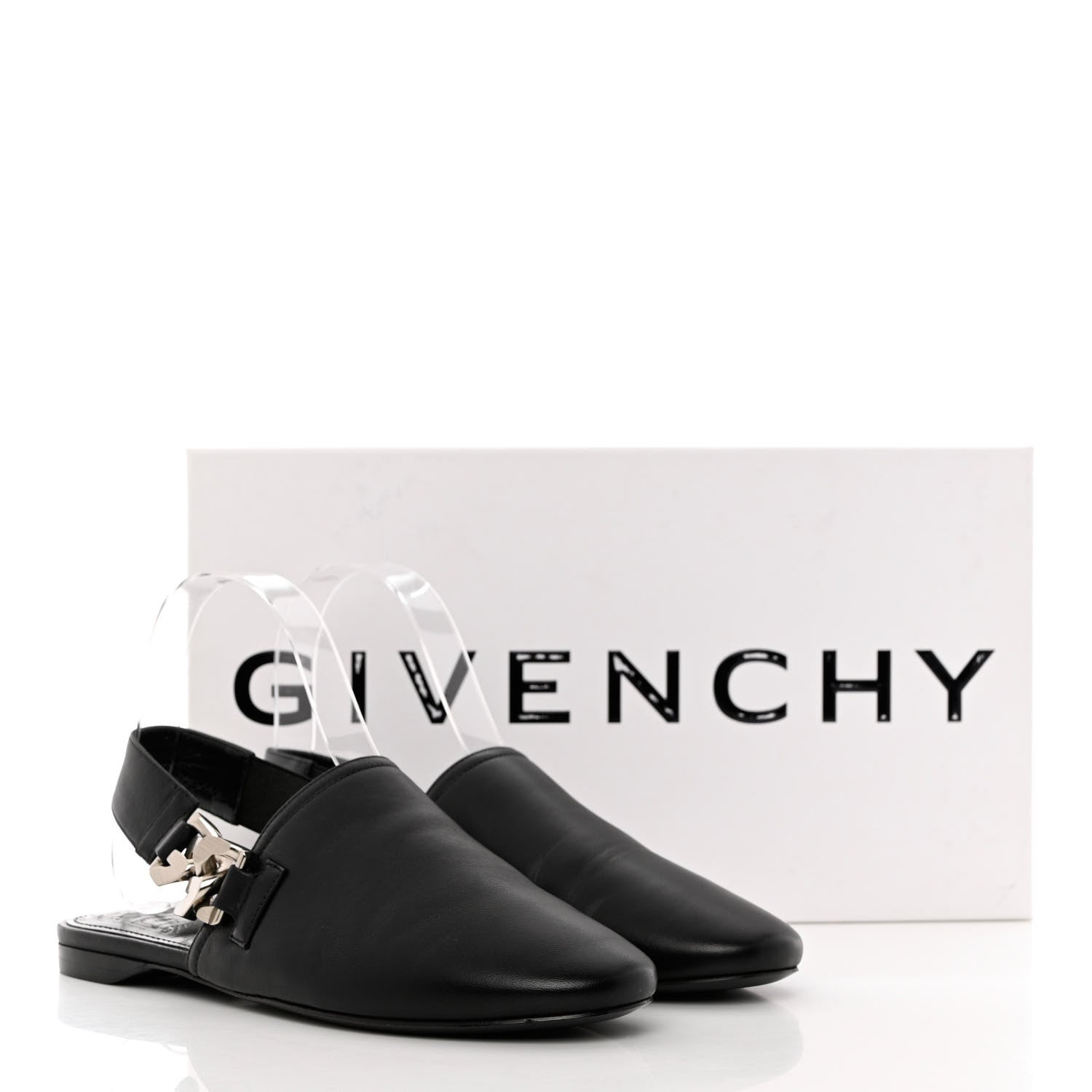 Givenchy Lambskin Chain Mule 36.5 Black 12 of 12