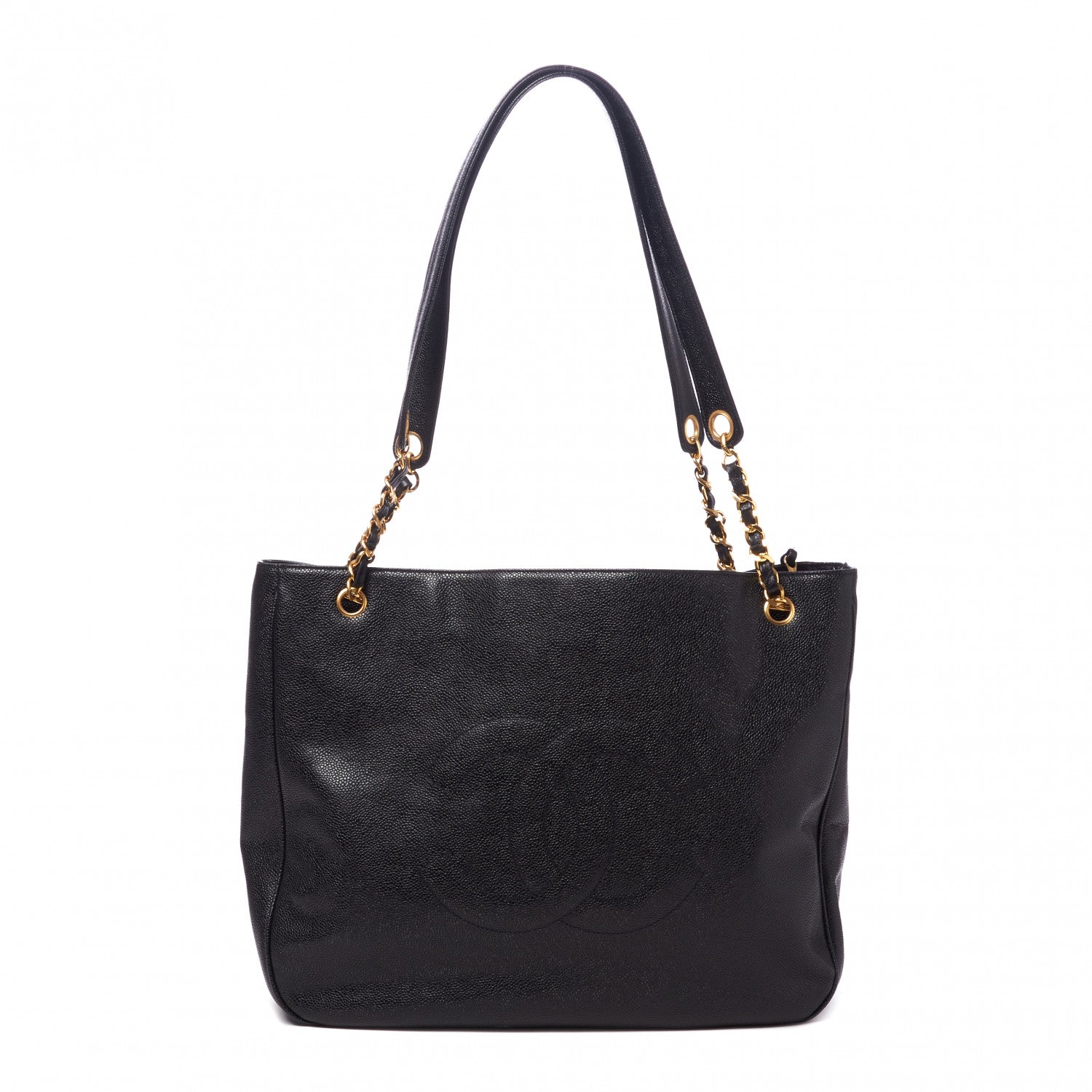 Chanel Caviar Large CC Shoulder Bag Black 1 of 10