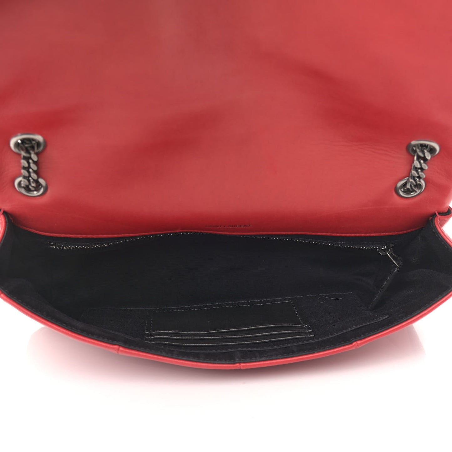 Lambskin Patchwork Monogram Medium Jamie Red