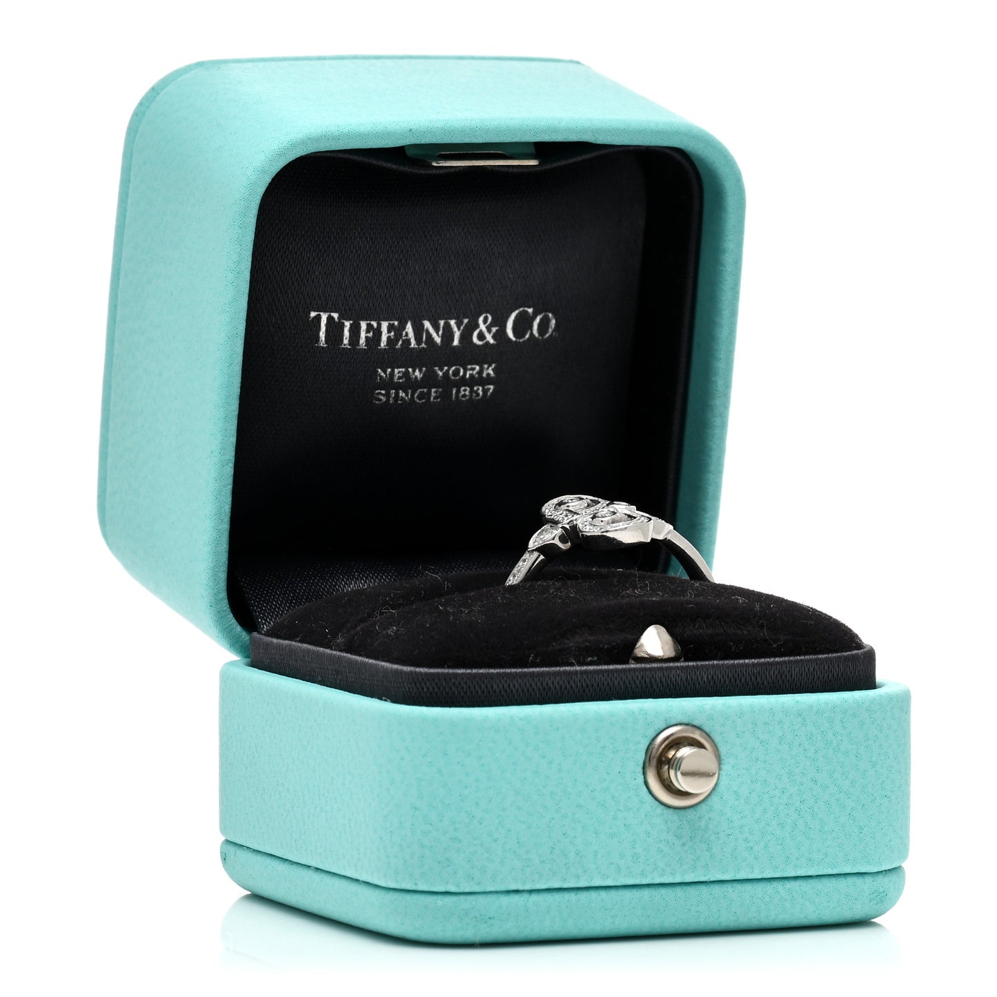 Platinum Diamond Fleur De Lis Ring 52 6