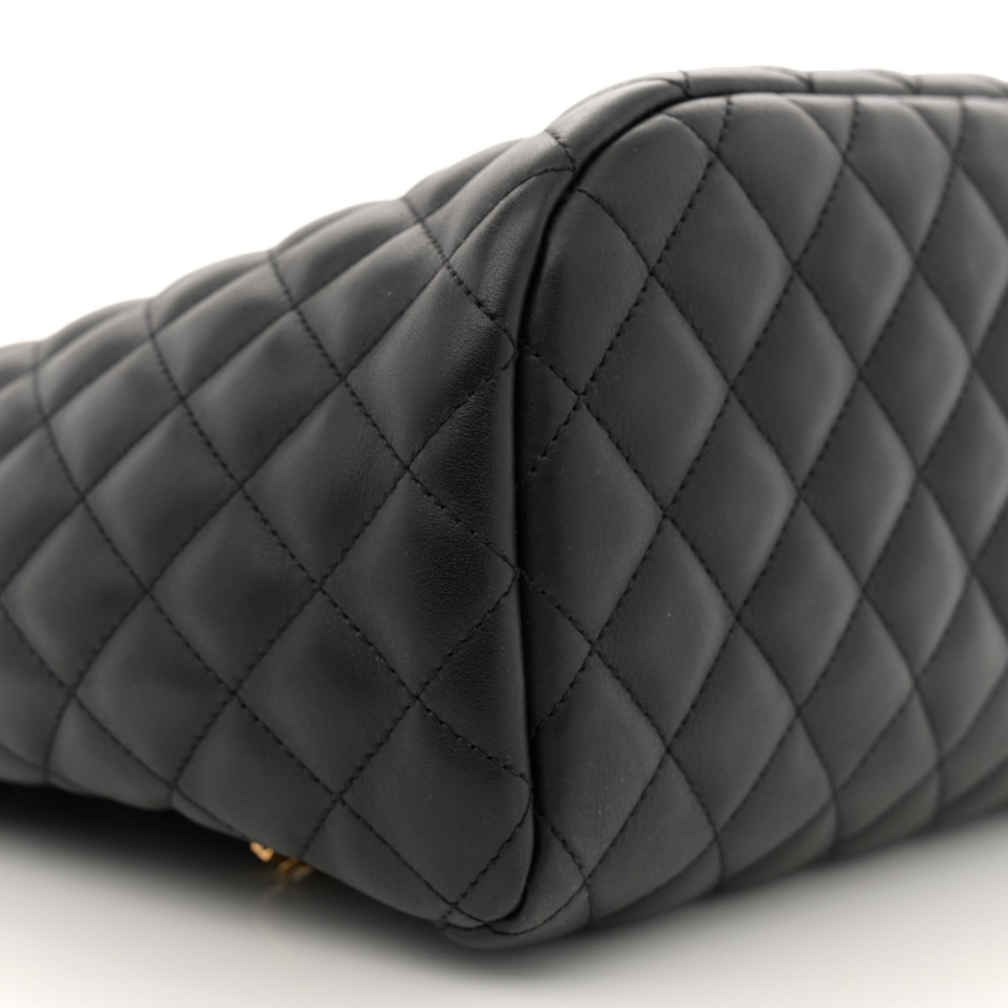 Lambskin Quilted Large Urban Spirit Backpack Black