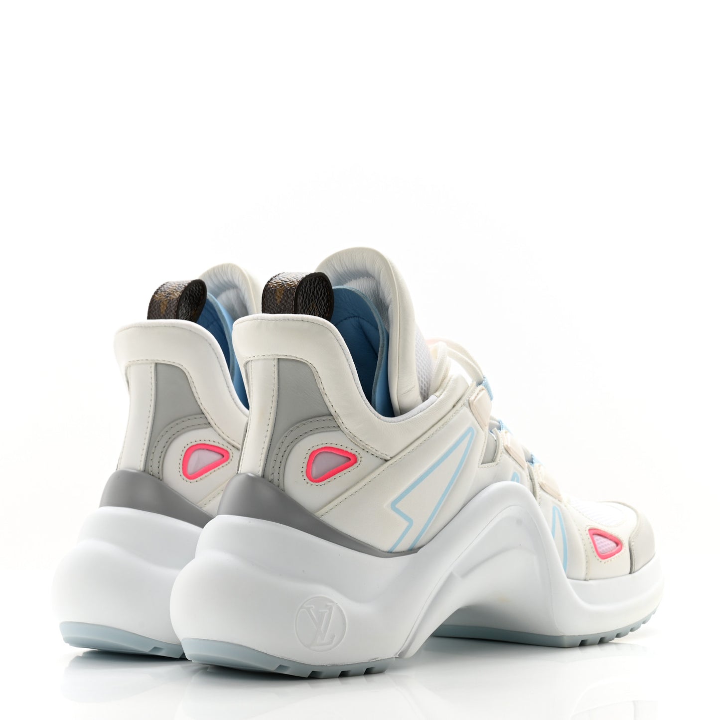 Calfskin LV Archlight Gradient Sneakers 36 Light Blue Pink