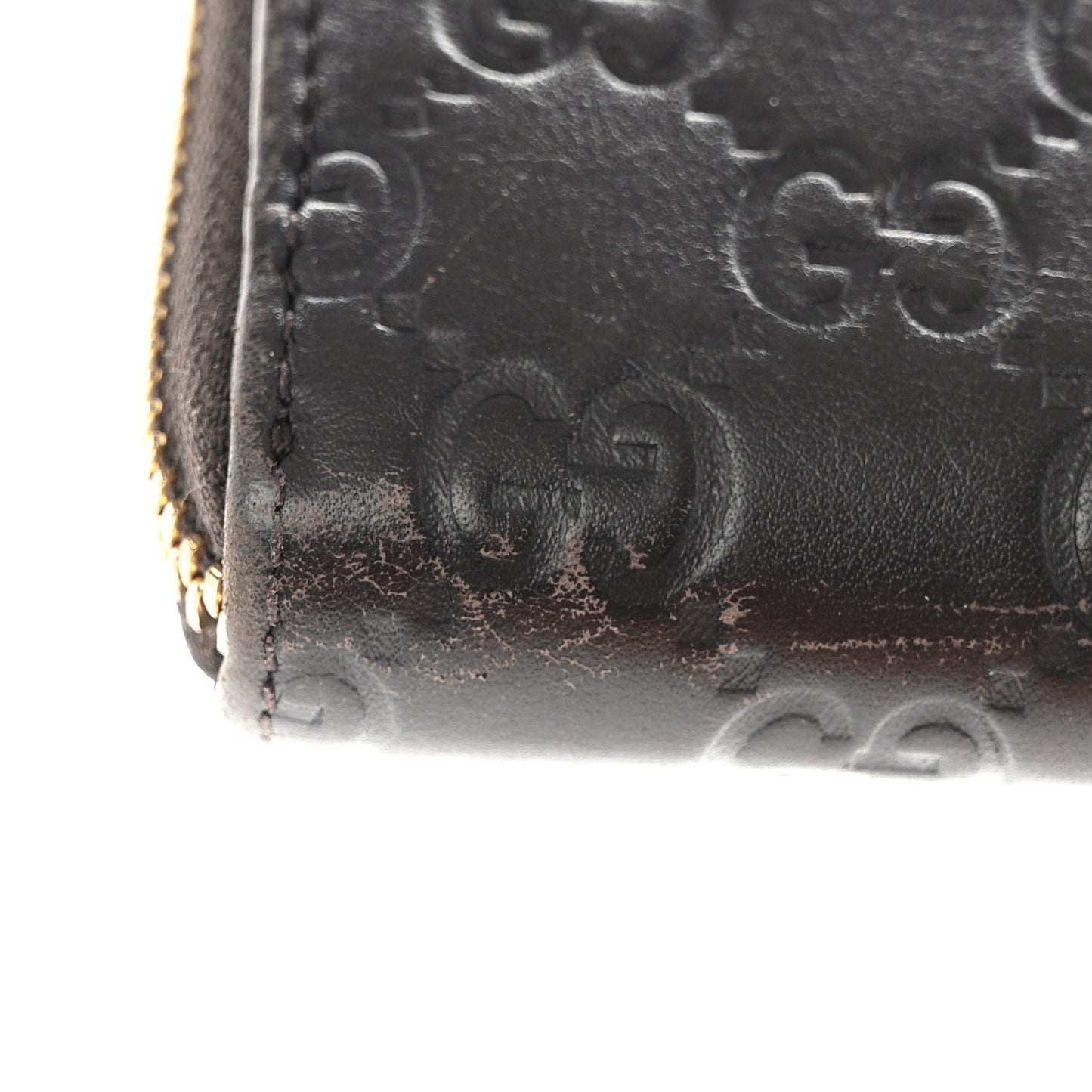Guccissima Vitello Tender Donna Long Wallet Testa di Moro