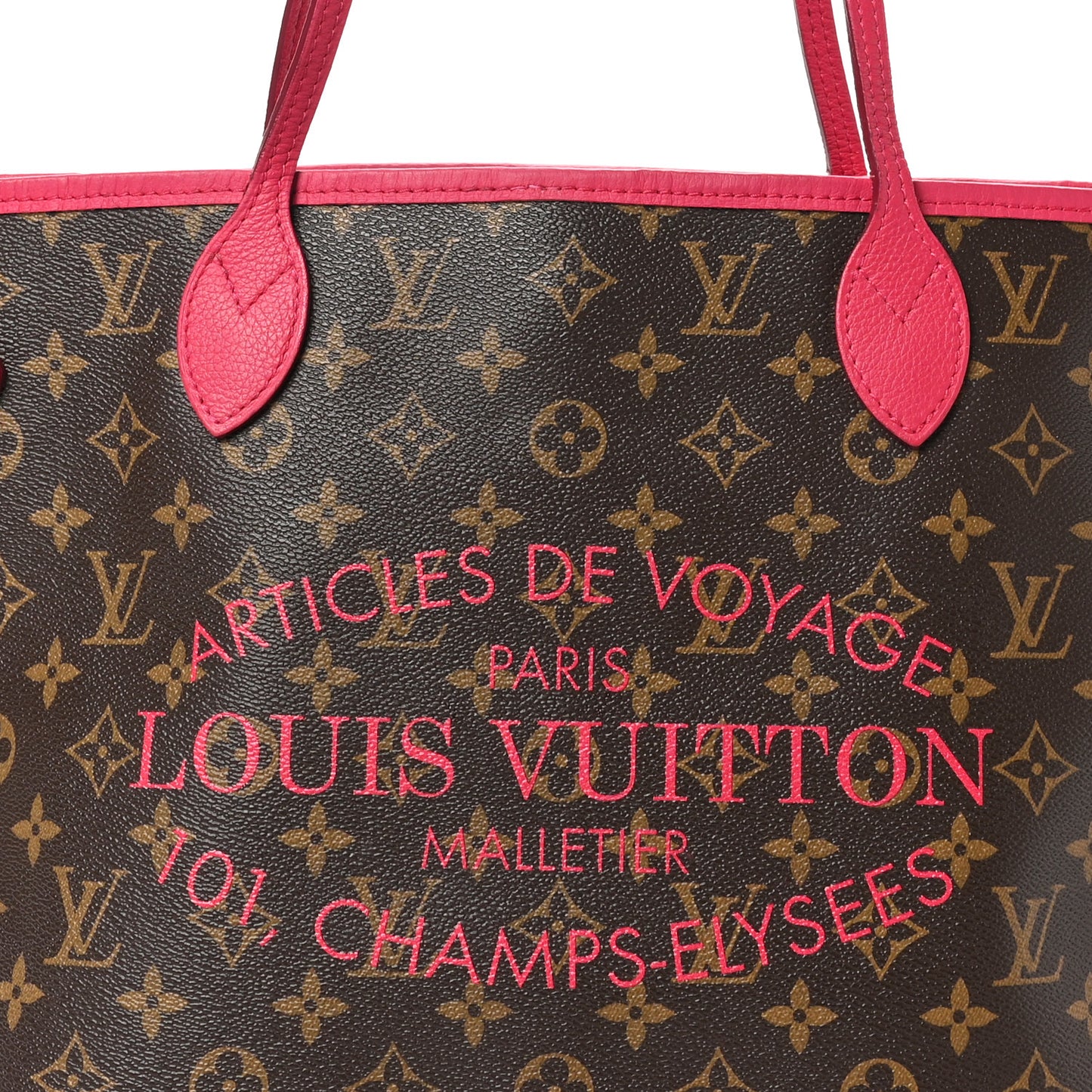 Monogram Articles de Voyage Ikat Neverfull MM Rose Indien