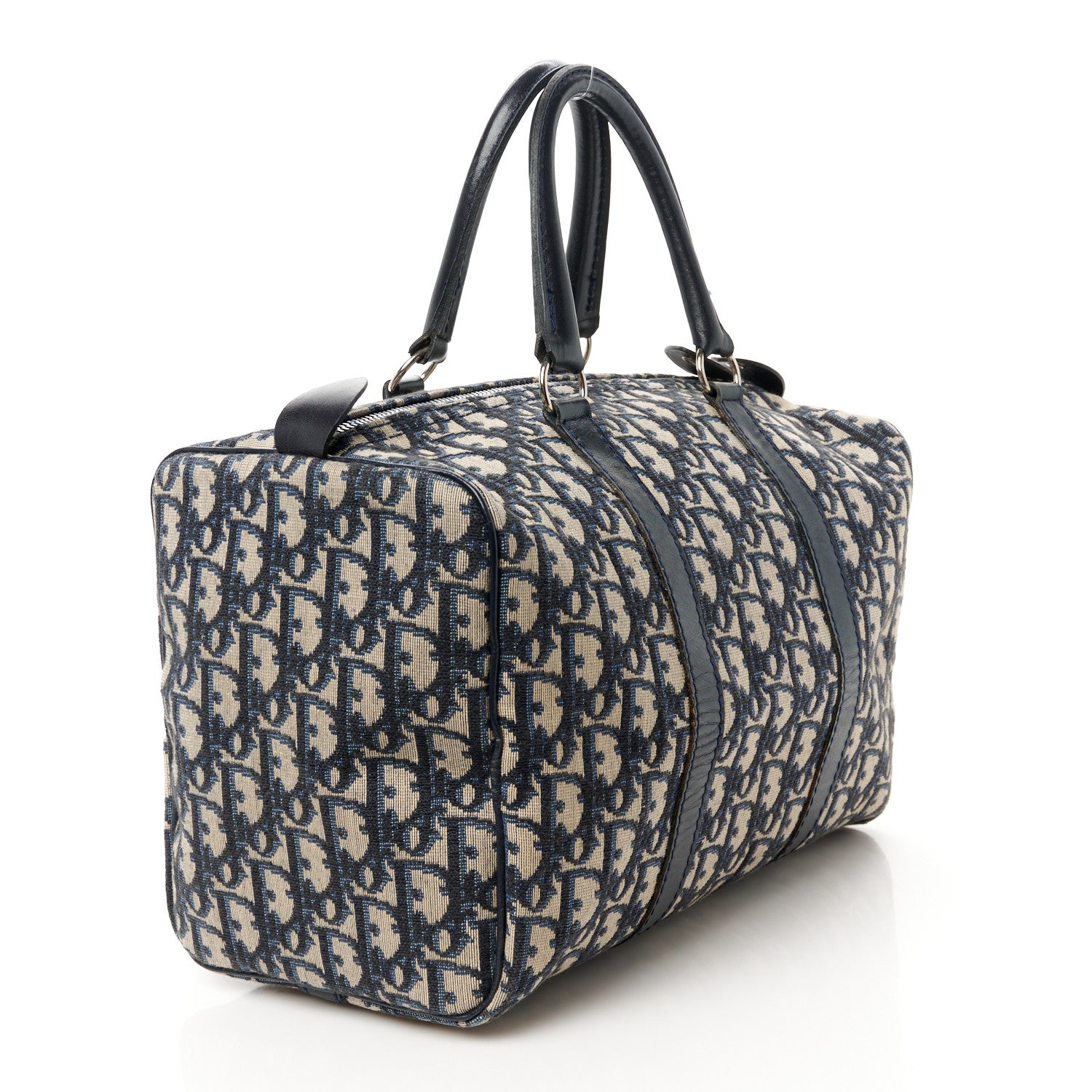 Christian Dior Monogram Duffle Navy Blue 3 of 13