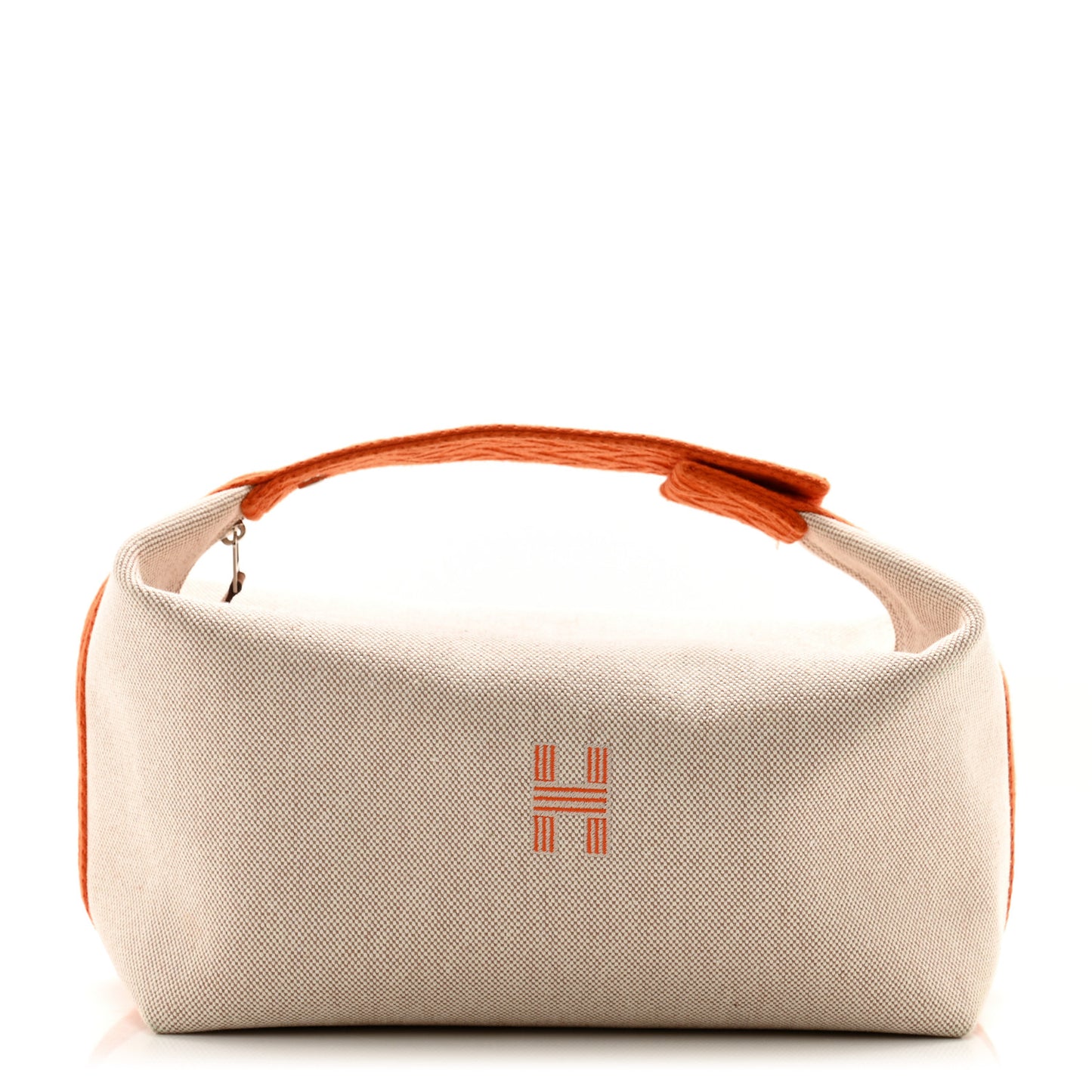 Canvas Large Bride-A-Brac Pouch Natural Orange