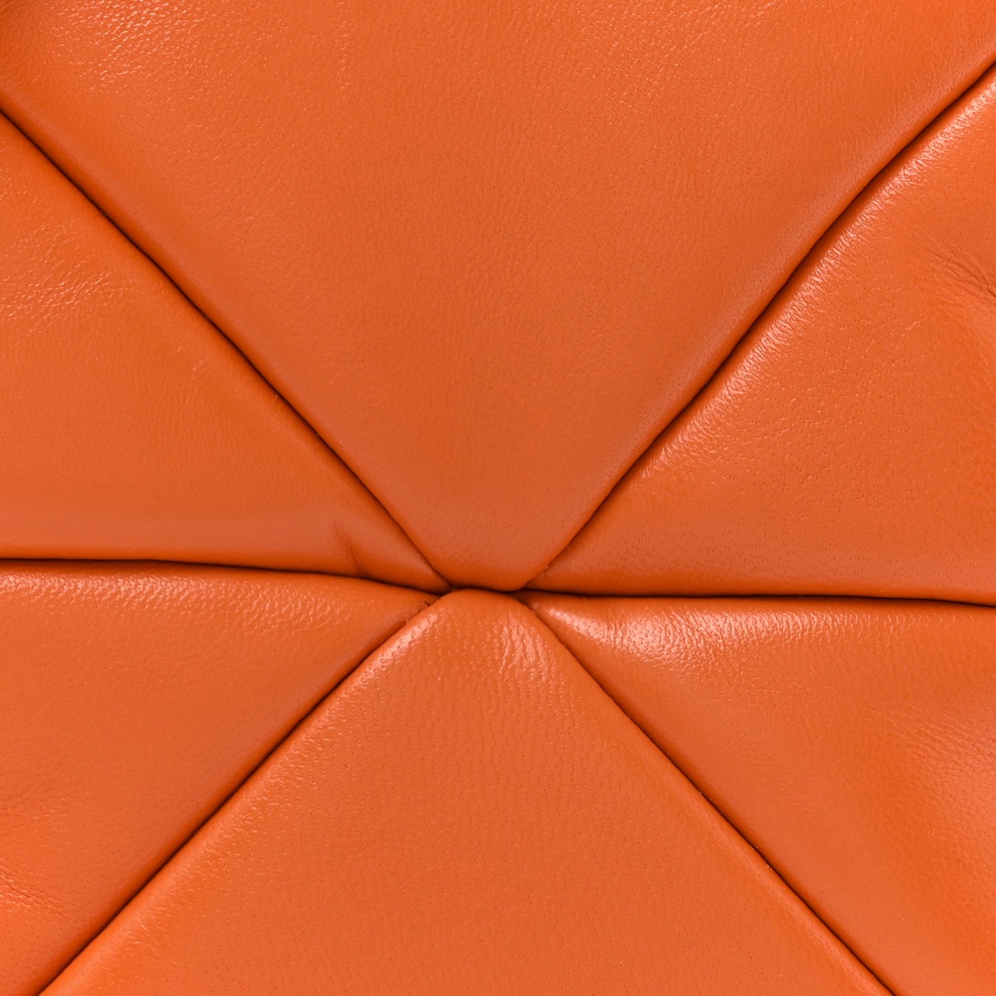 Nappa Triangle Quilted Medium Patchwork System Flap Bag Arancio