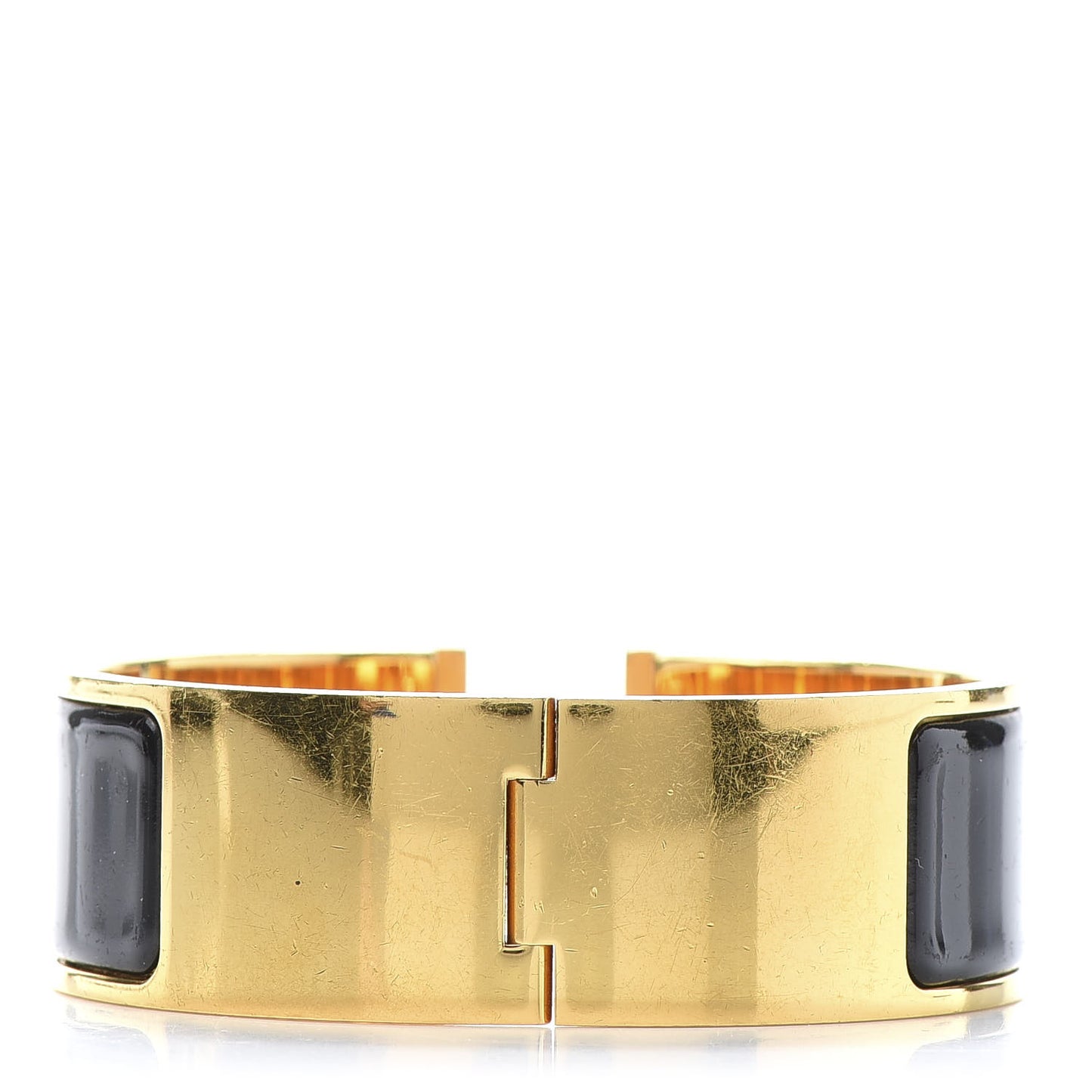 Enamel Wide Clic Clac H Bracelet PM Black