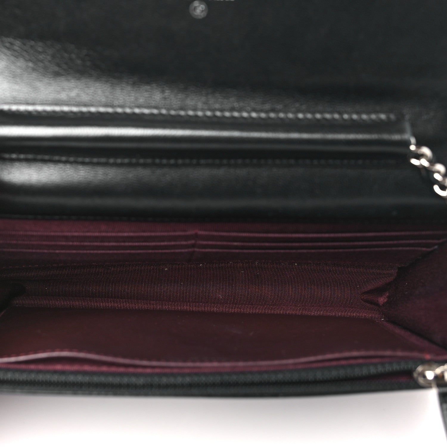 Chanel Lambskin Quilted Wallet On Chain WOC Black 5 of 12
