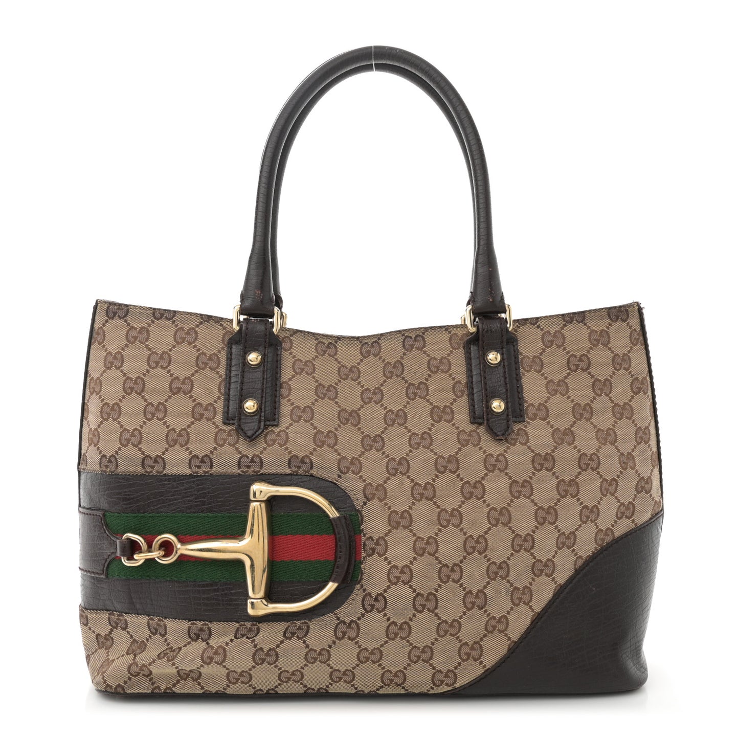 Monogram Medium Hasler Tote Dark Brown