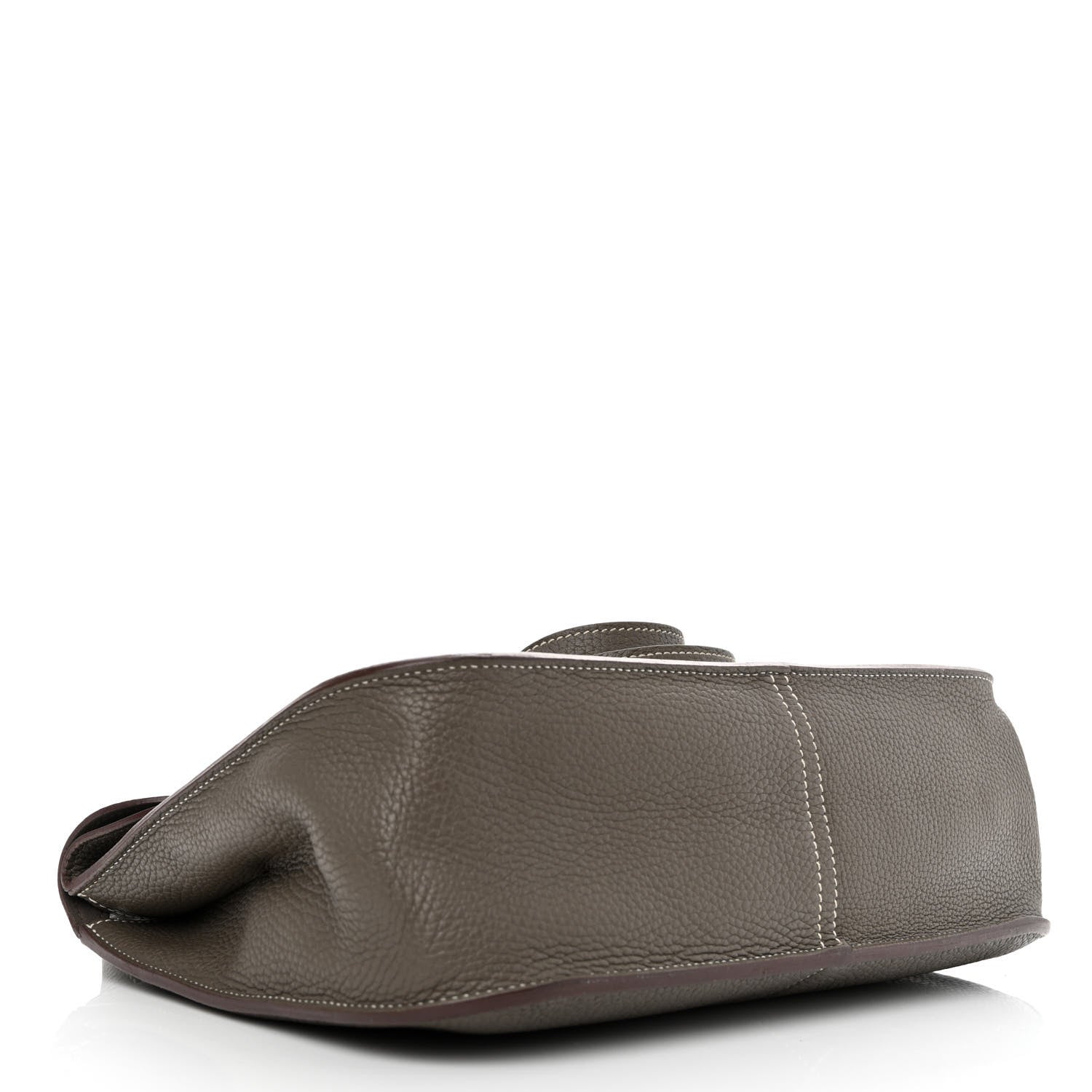 Hermes Taurillon Clemence Halzan 31 GM Etain 4 of 13