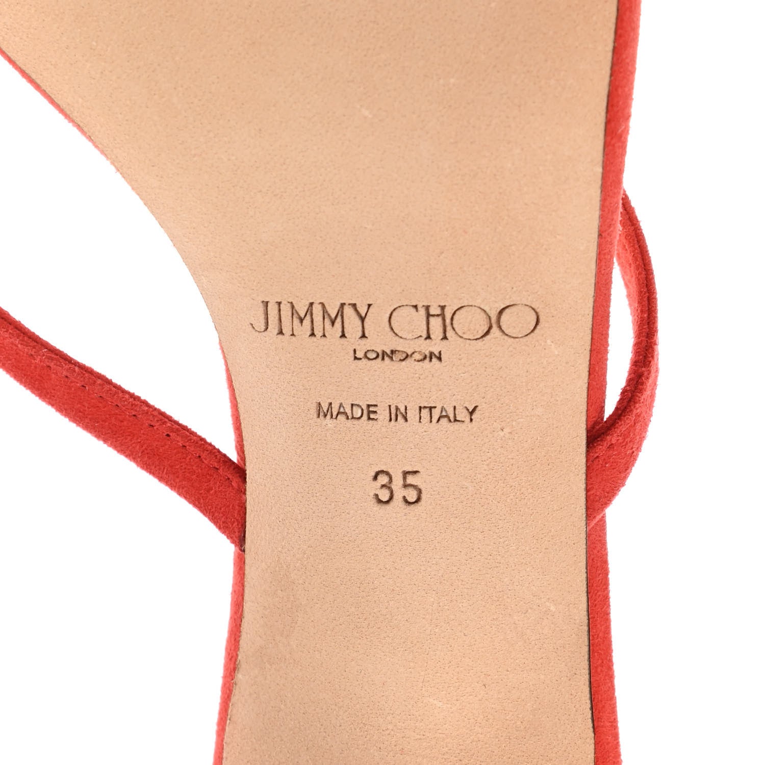 Jimmy Choo Suede Maelie 70 Mule Pumps 35 Red 6 of 7