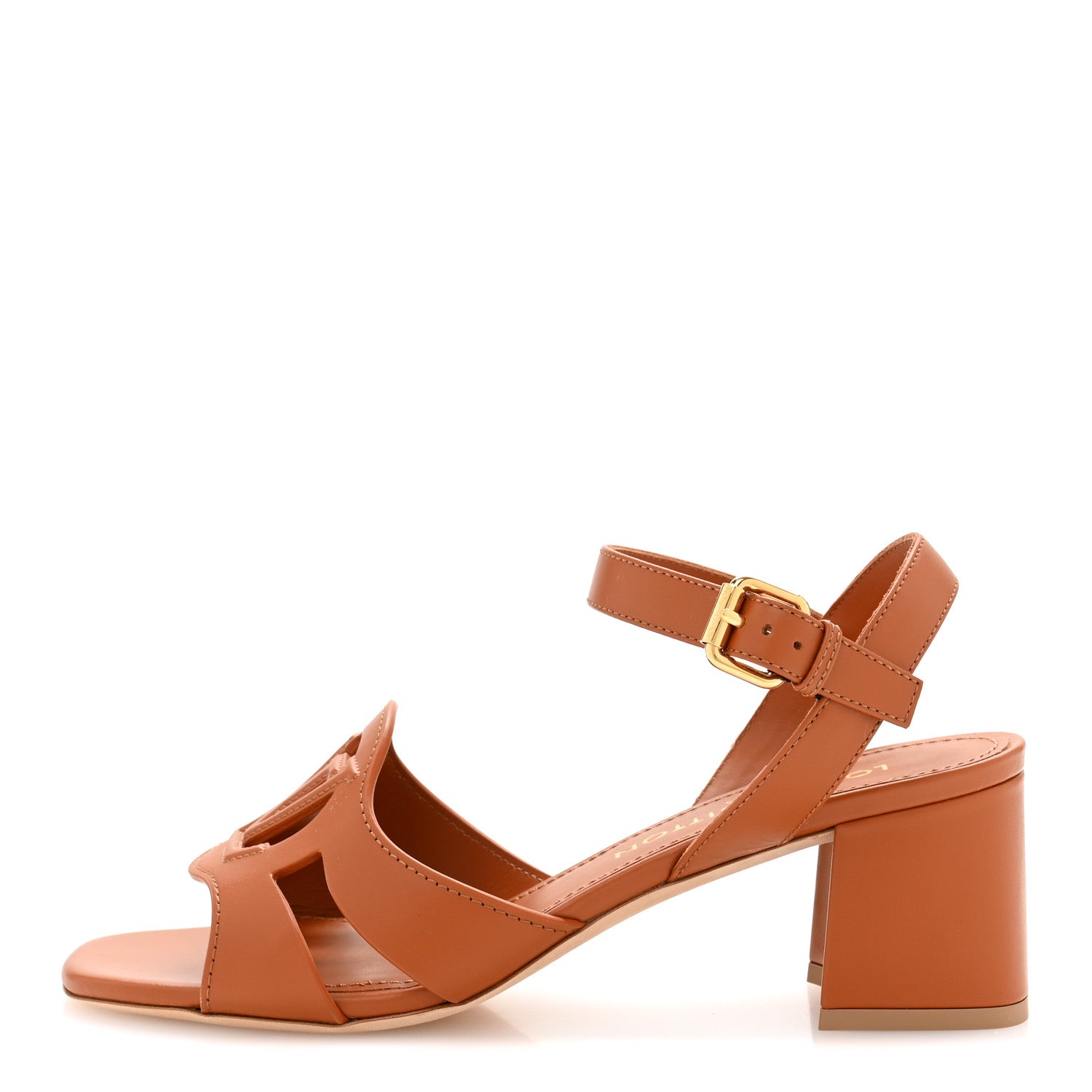 Louis Vuitton Calfskin LV Isola Sandals 39 Cognac 1735758