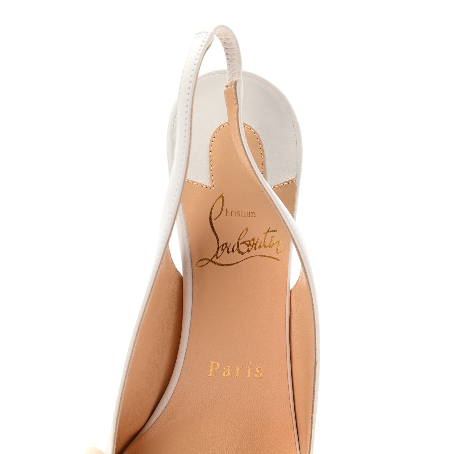 Nappa Clare Sling 80 Pumps 36 White