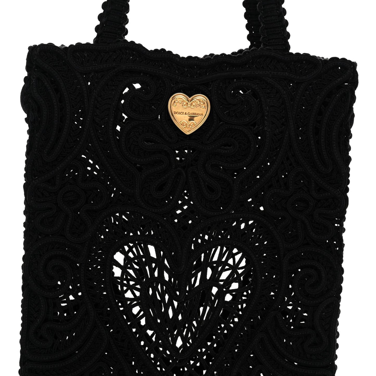 Cordonetto Lace Tote Black