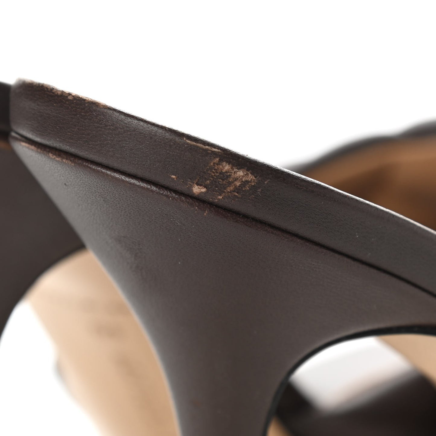 Nappa Matelasse Padded Mule Sandals 40 Chocolate