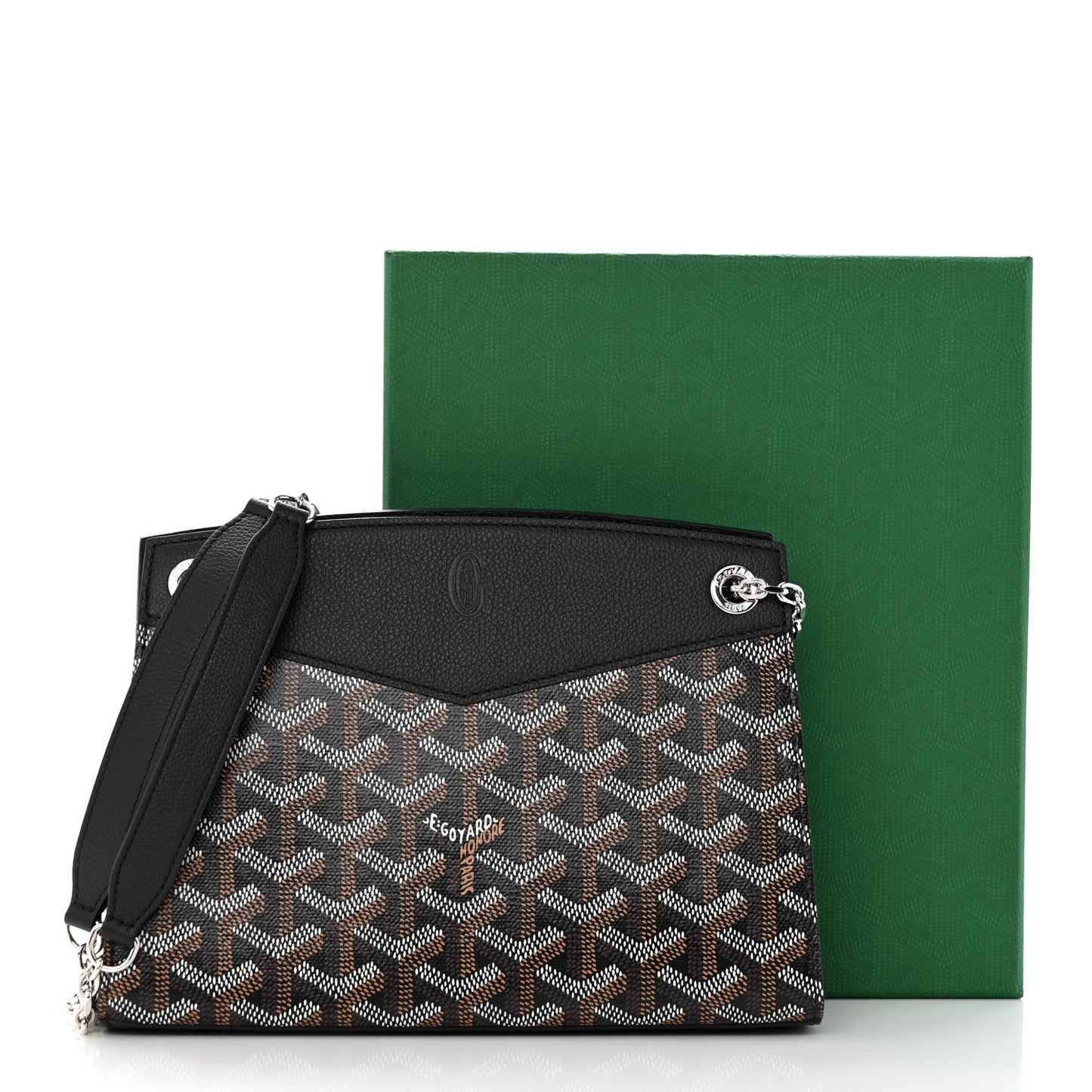 Goyardine Mini Rouette Structure Black