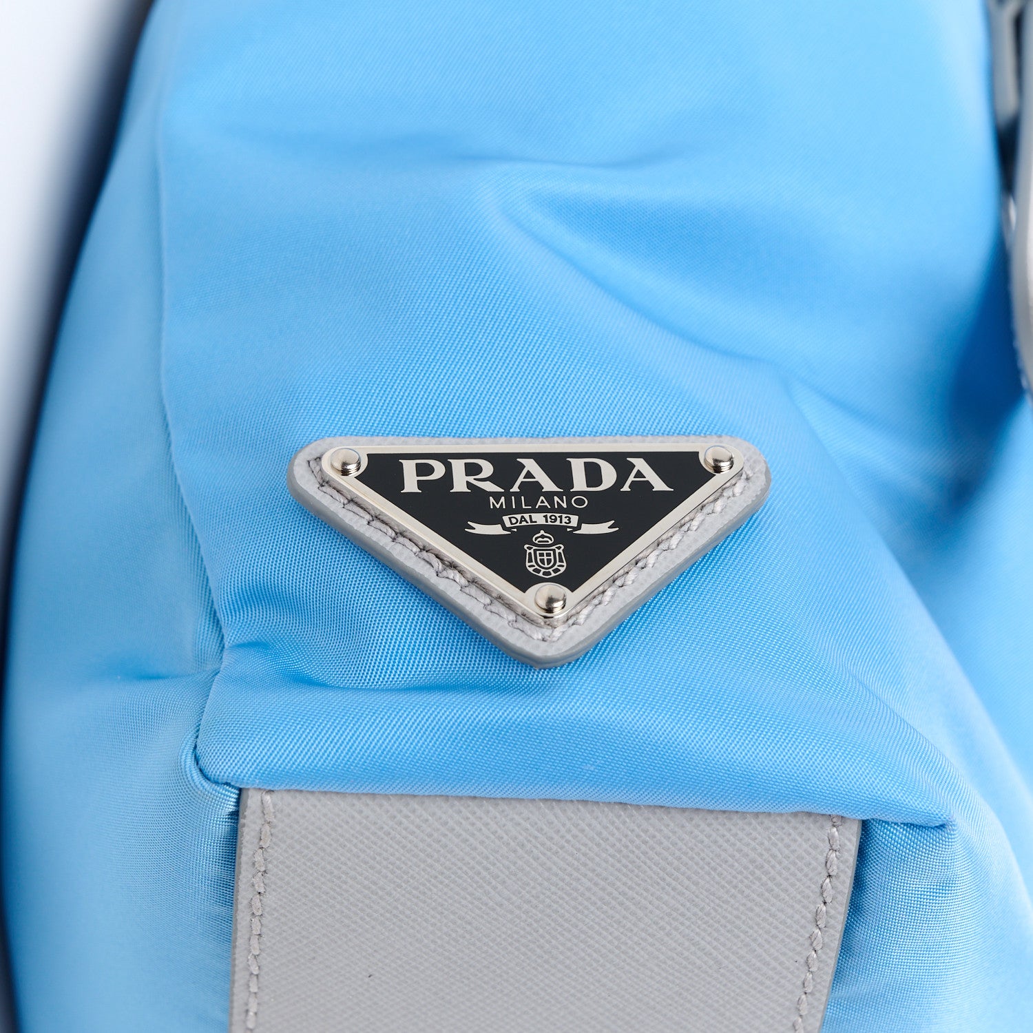 Prada Tessuto Nylon Small Double Buckle Crossbody Pervinca 9 of 12