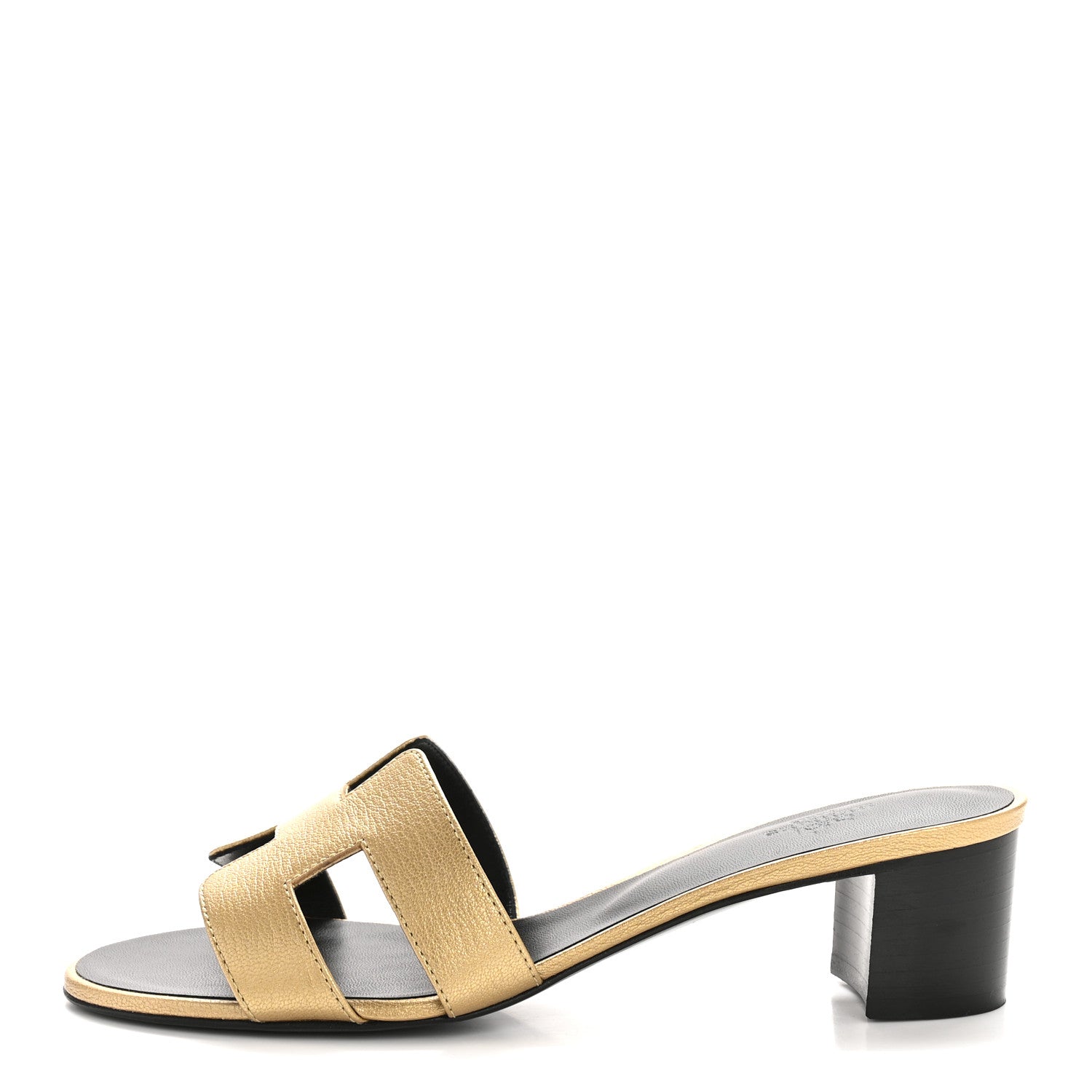 Hermes Metallic Goatskin Oasis Sandals 39 Dore 1771098 – FASHIONPHILE