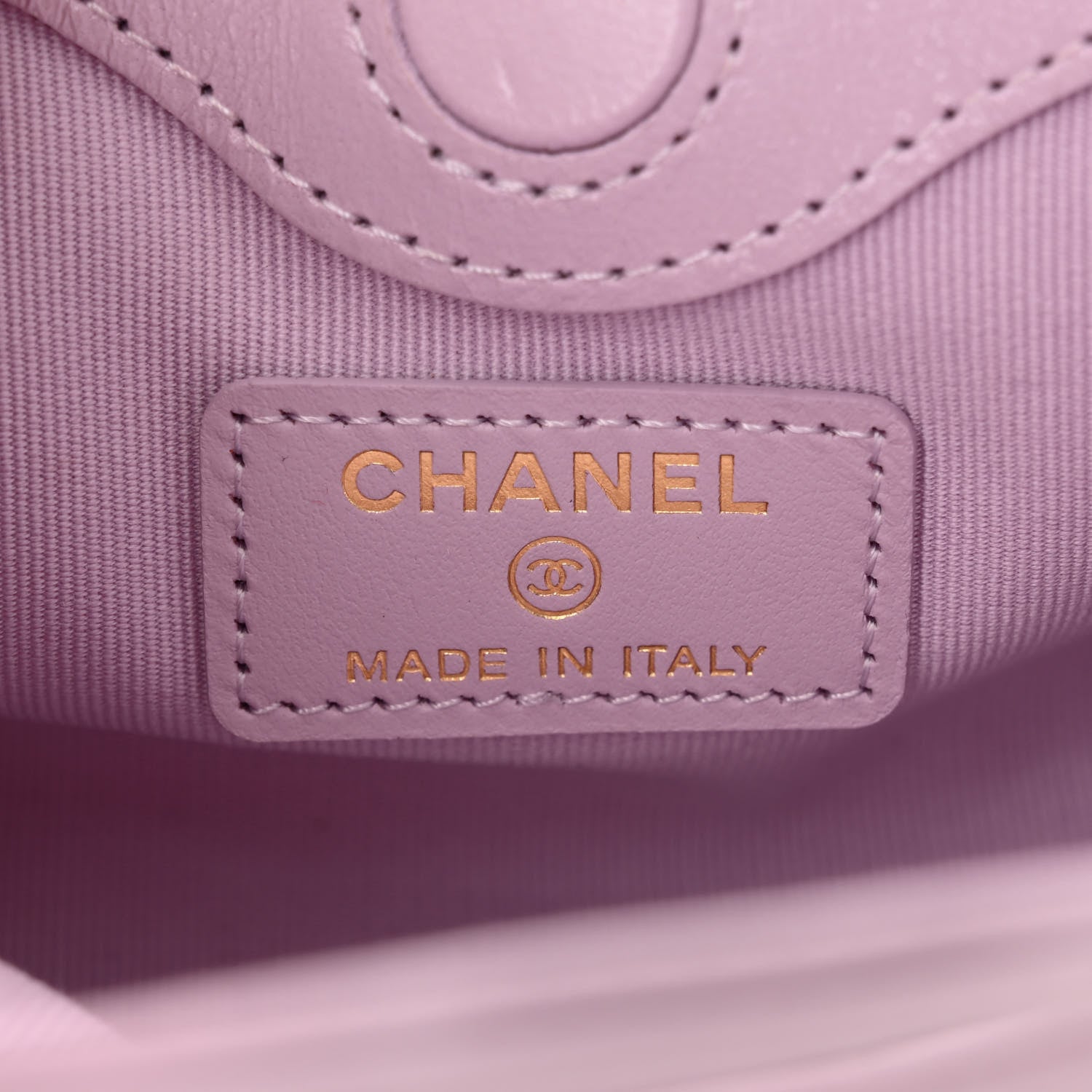 Chanel Shiny Lambskin Quilted Micro 31 Clutch With Chain Light Purple 6 of 11