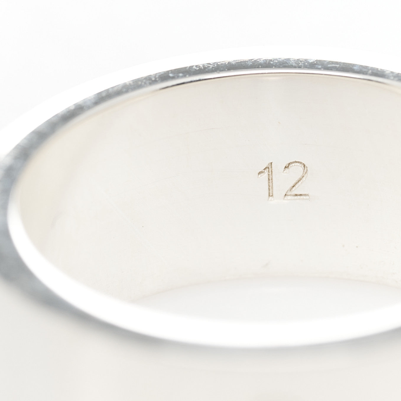 Sterling Silver 8mm Signature Band Ring 51 5.75