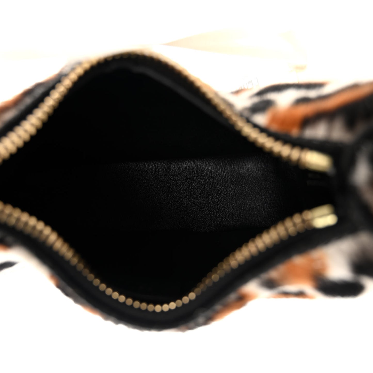 Sheepskin Vitello Grace Pony Hair Ocelot Nano Fendigraphy Hobo Charm Multicolor Black