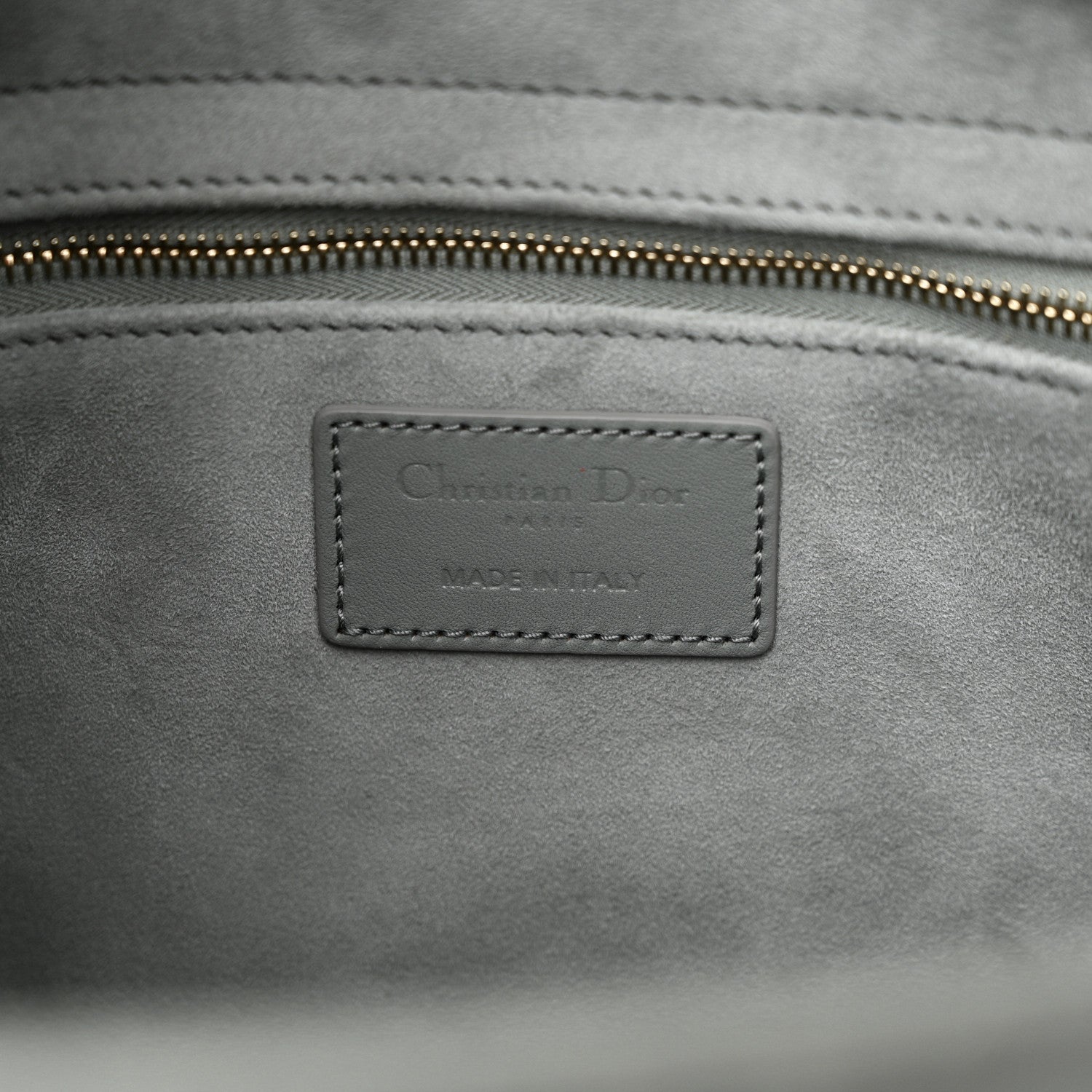 Christian Dior Ultra Matte Calfskin Cannage Large Lady Dior Grey Stone 6 of 10