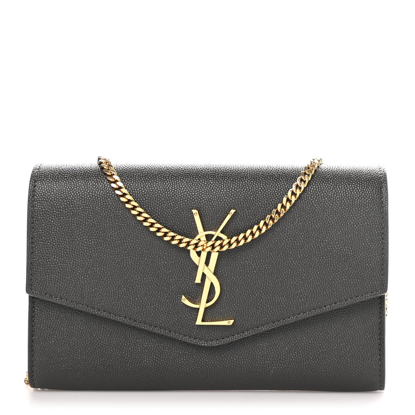 Grain De Poudre Uptown Chain Wallet Pebble