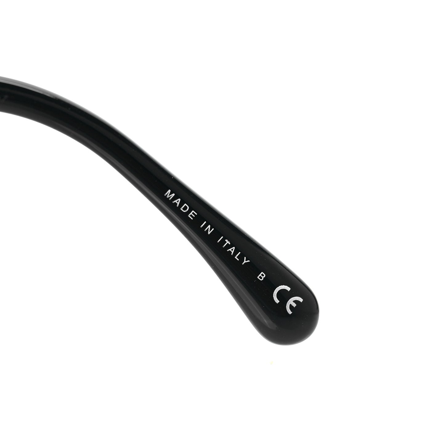 Acetate Strass Square Sunglasses 5422-B-A Black White