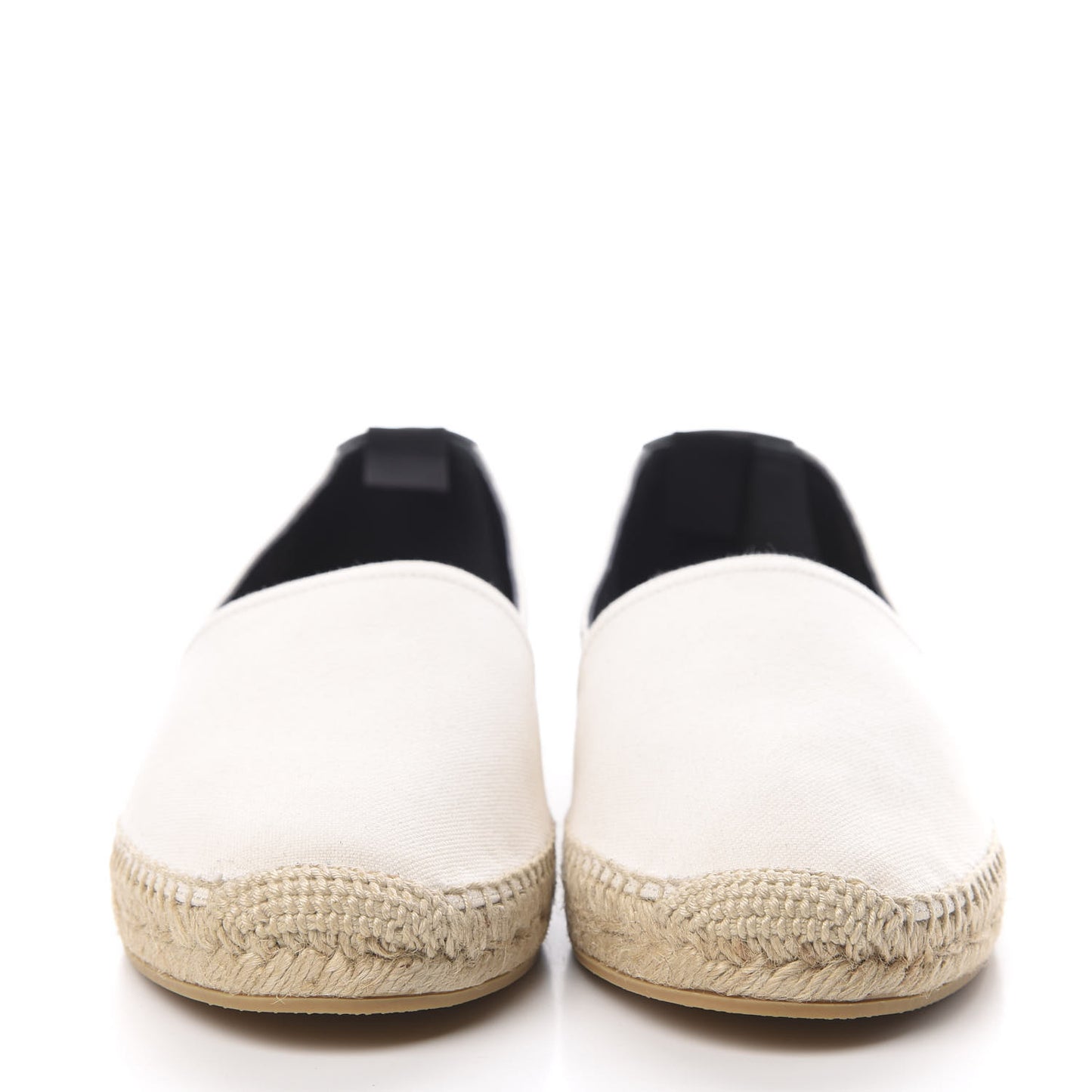 Canvas Nappa Elba Light Logo Embroidered Espadrilles 40 Panna