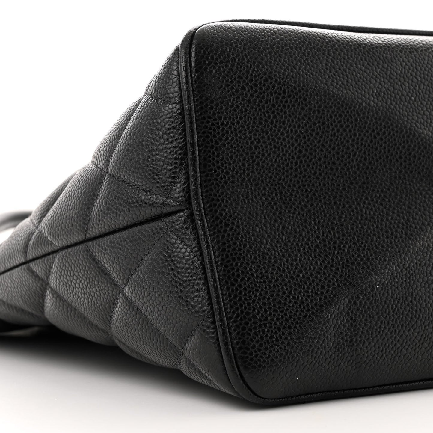 Caviar Quilted Medallion Tote Black