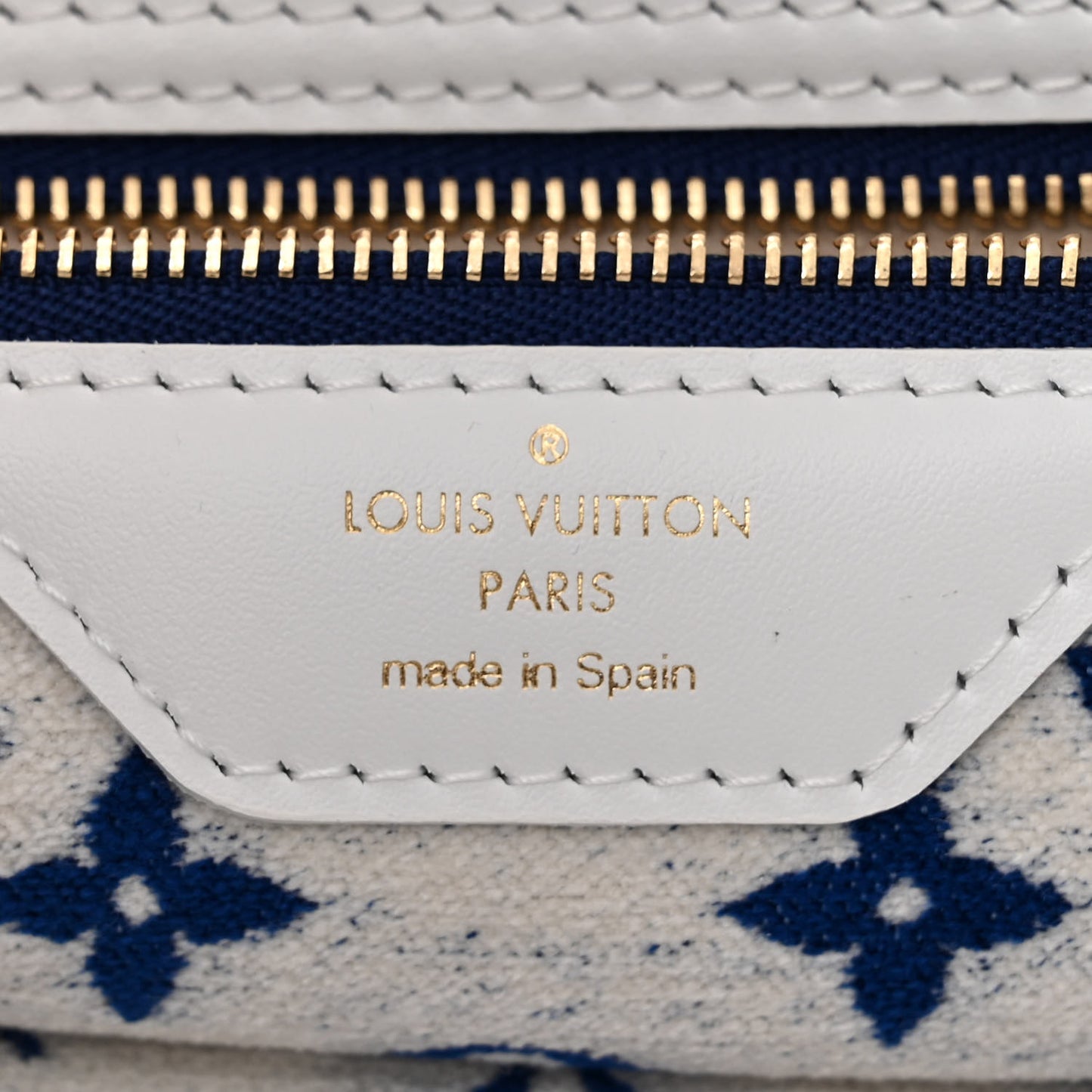 Jacquard Velvet Monogram LV Match Neverfull MM Bleu