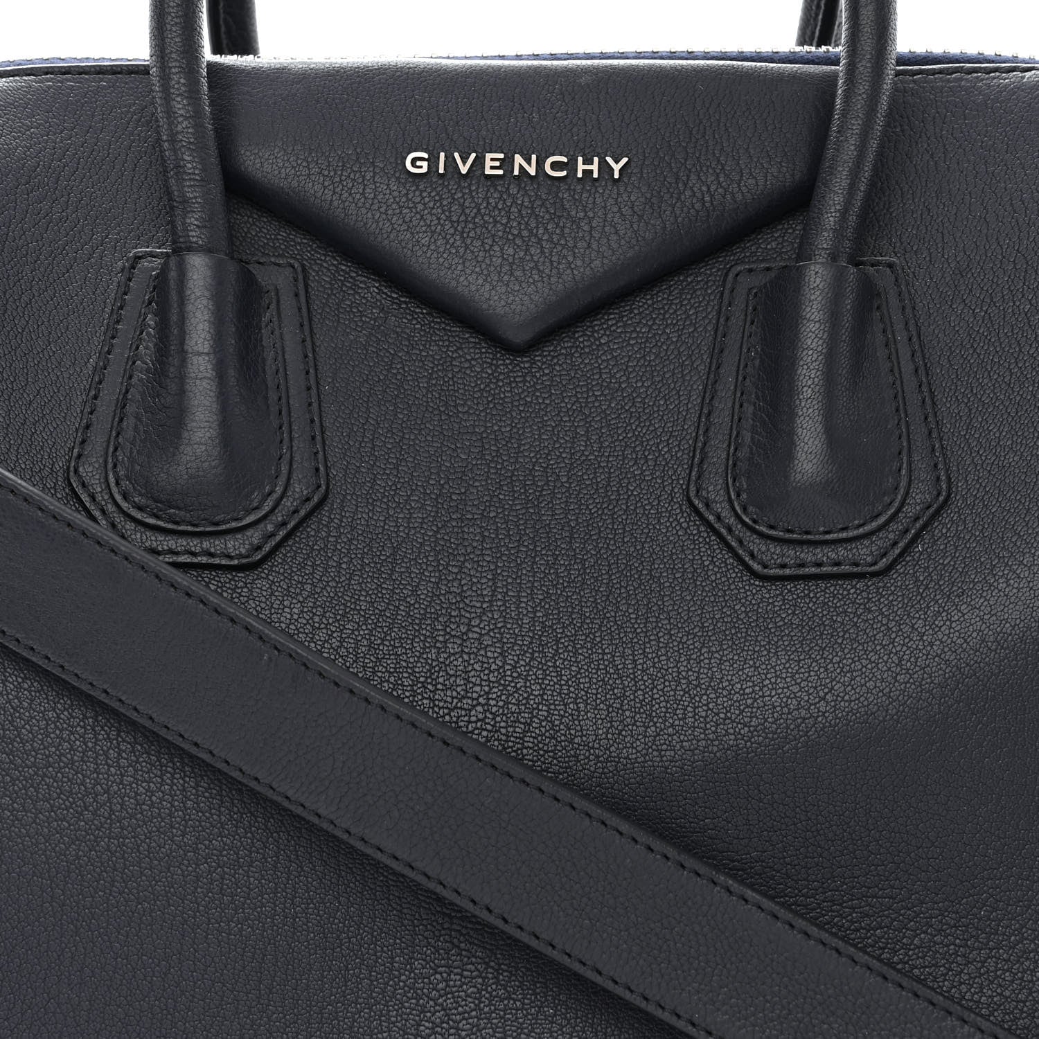 Givenchy Sugar Goatskin Medium Antigona Navy 8 of 11