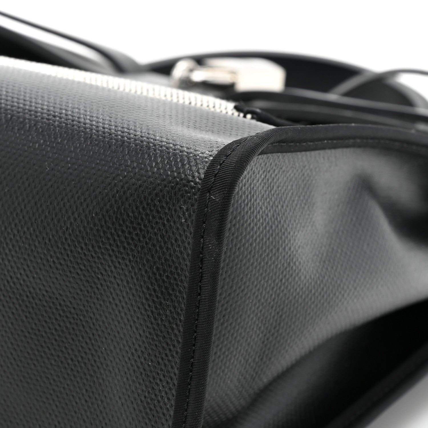 Hermes Toile H Berline Vache Hunter Herbag Zip PM 31 Black Ecru 11 of 13