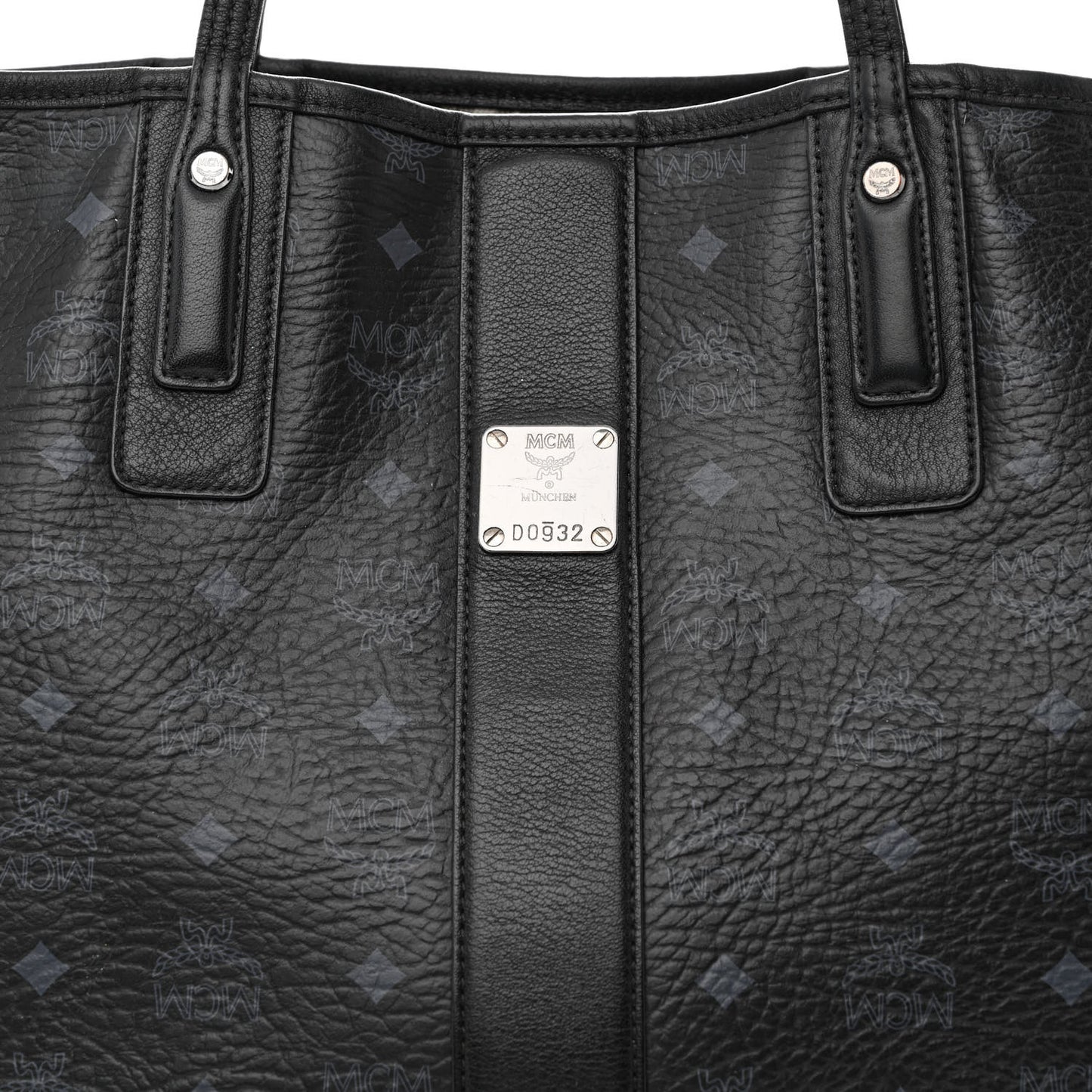 Visetos Medium Liz Reversible Shopper Tote Black