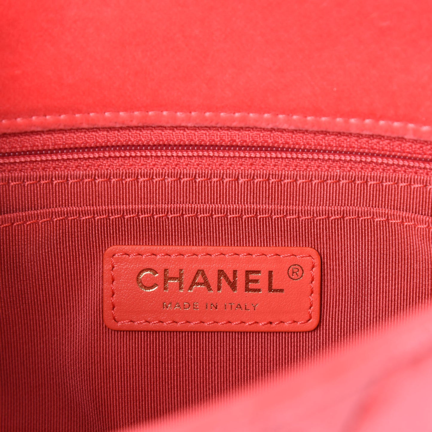 Velvet Quilted Mini Rectangular Pearl Crush Flap Coral