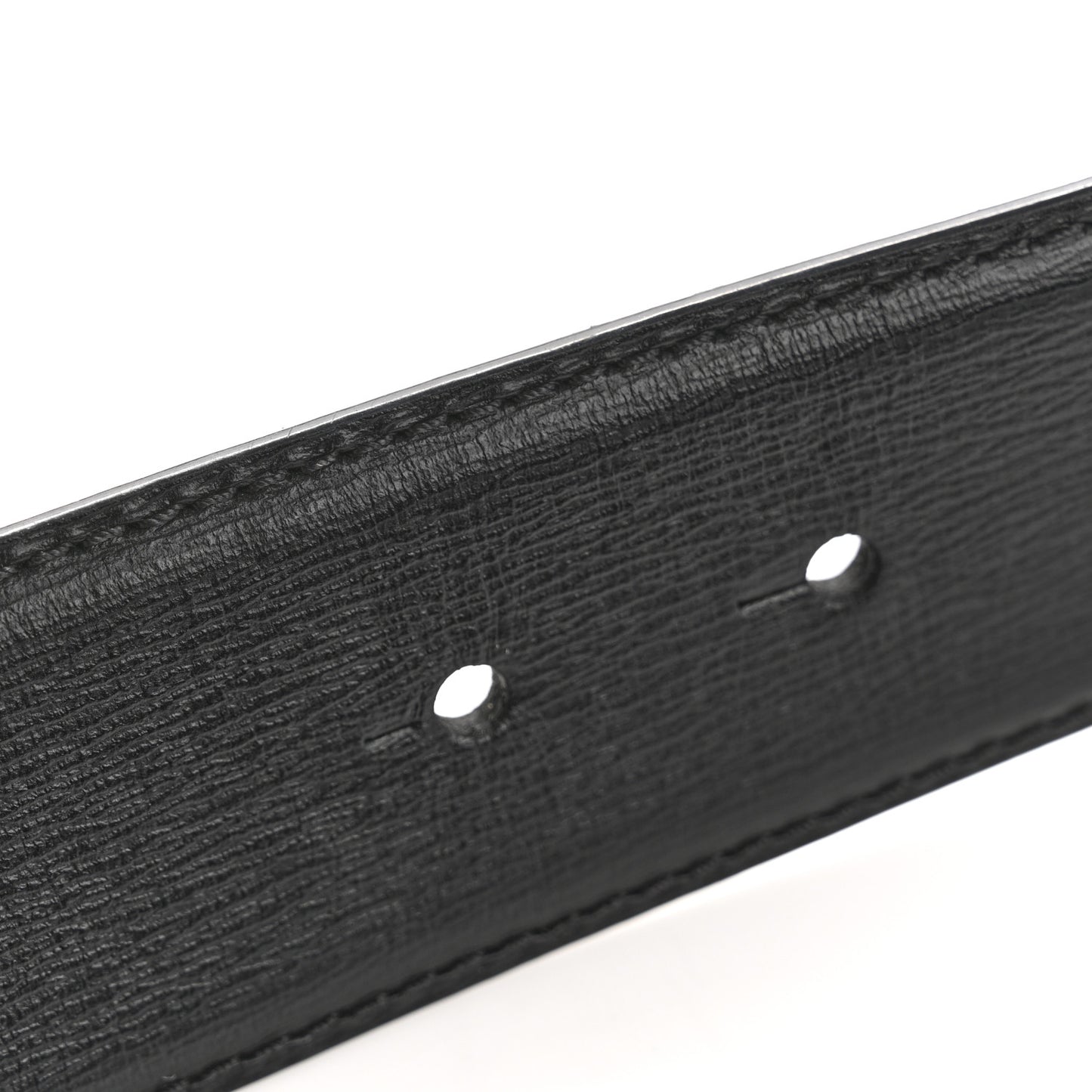 Textured Calfskin 4cm La Medusa Belt 90 36 Black