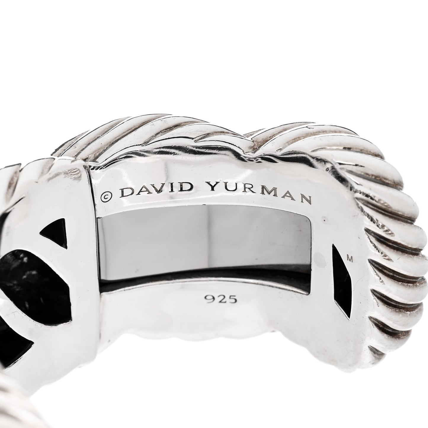 Sterling Silver Large Woven Cable Cuff Bracelet