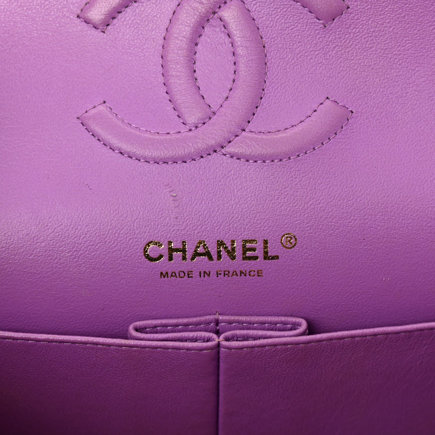 Chanel Patent Quilted Medium Double Flap Light Purple 6 of 11