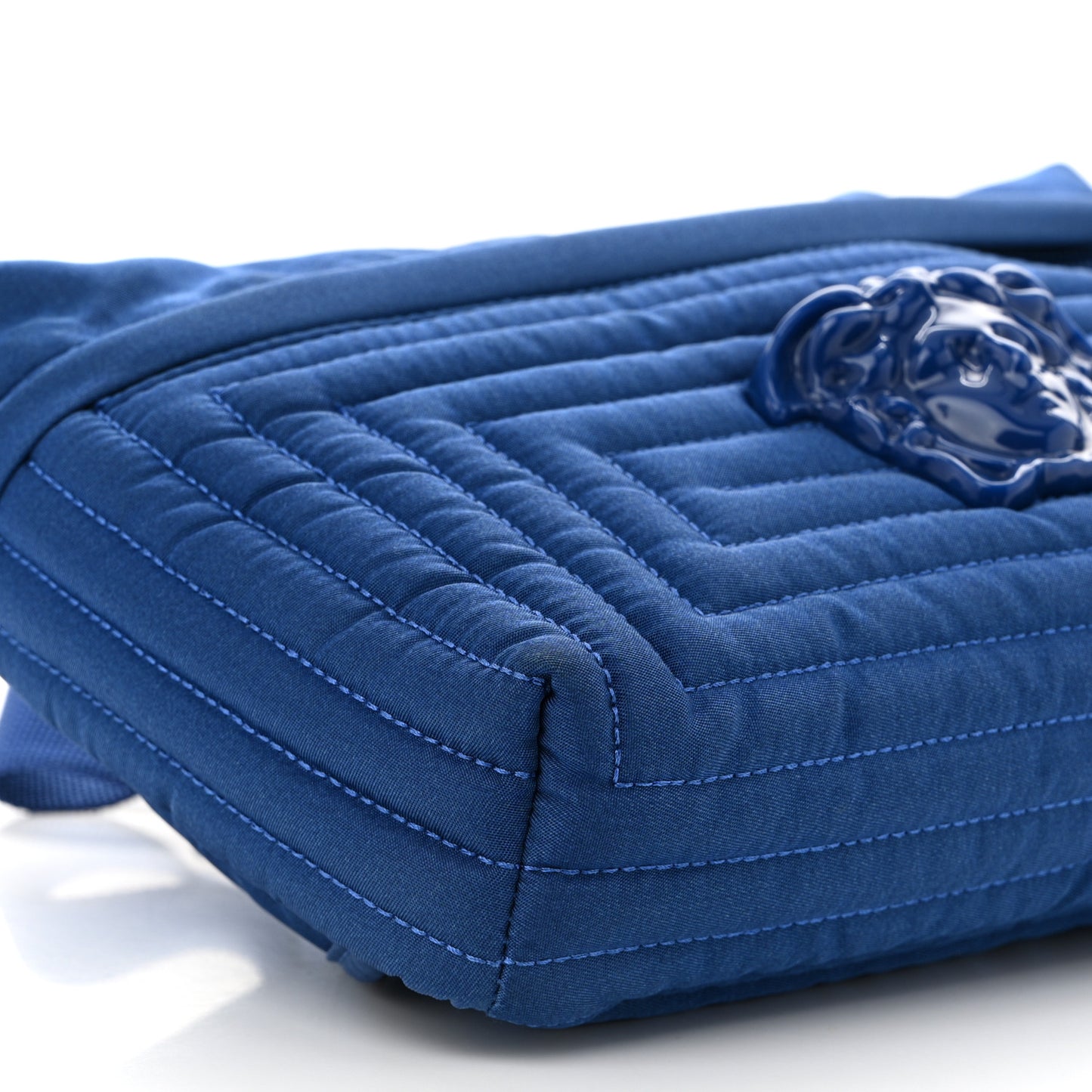 Nylon Palazzo Medusa Belt Bag Blue