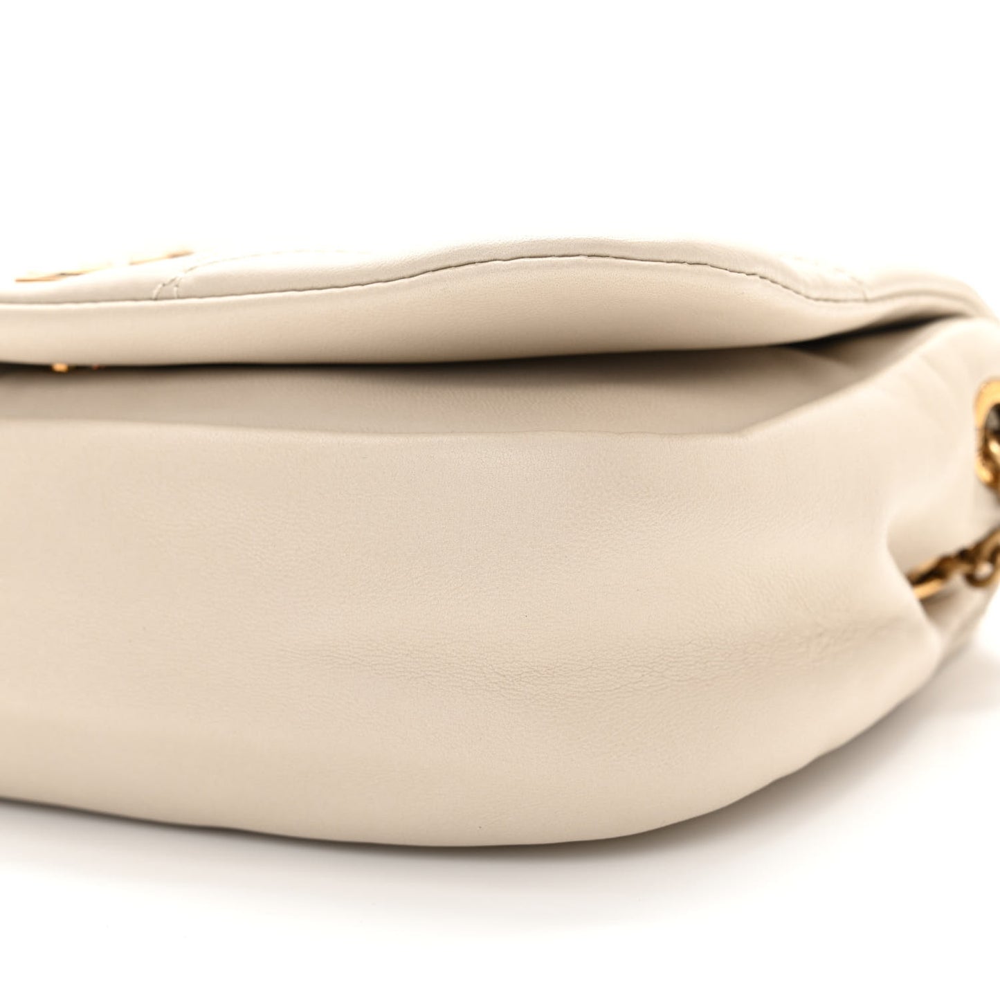 Lambskin Matelasse Monogram Mini Jamie 4.3 Blanc Vintage