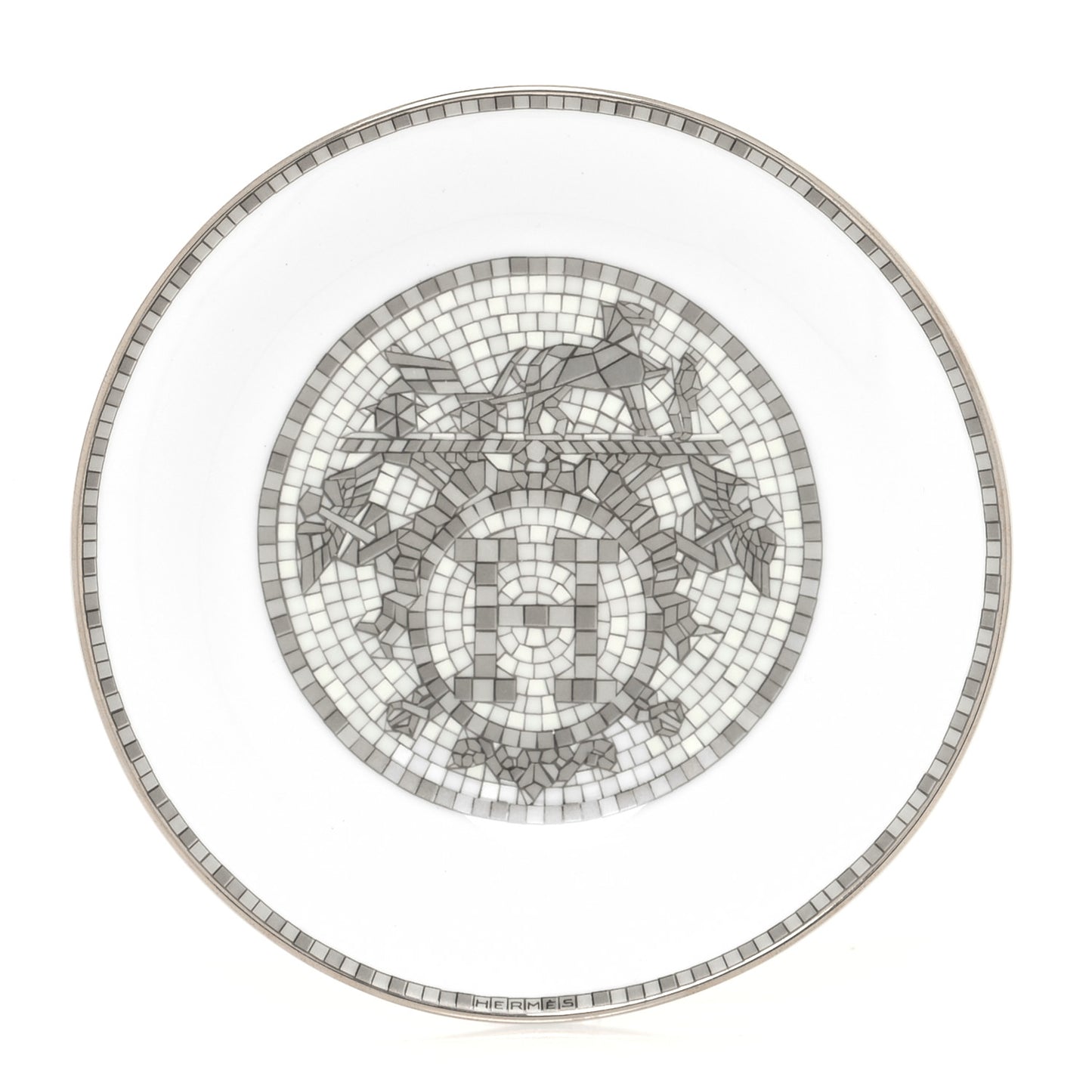 Porcelain Mosaique au 24 Soy Dish Platine