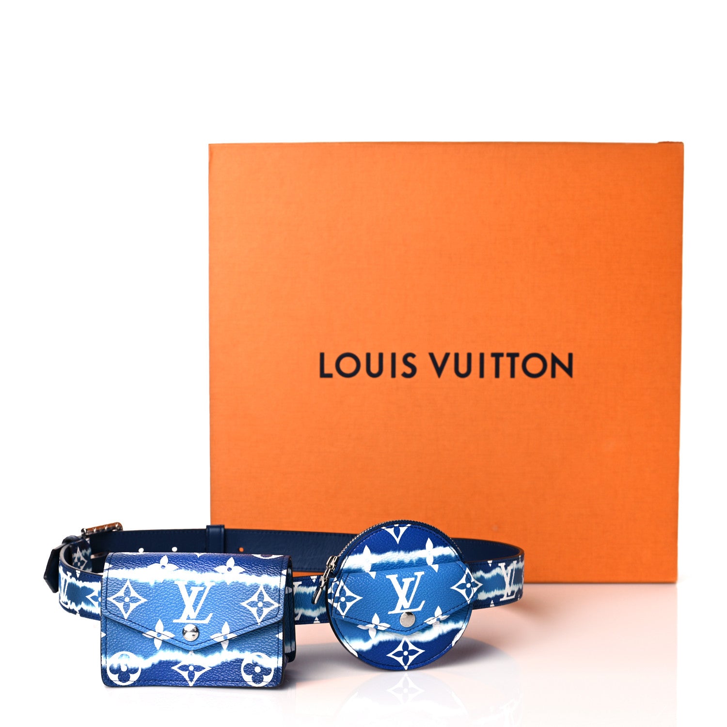 Louis Vuitton Monogram Escale 30mm Daily Multi Pocket Belt 80 32 8 of 8