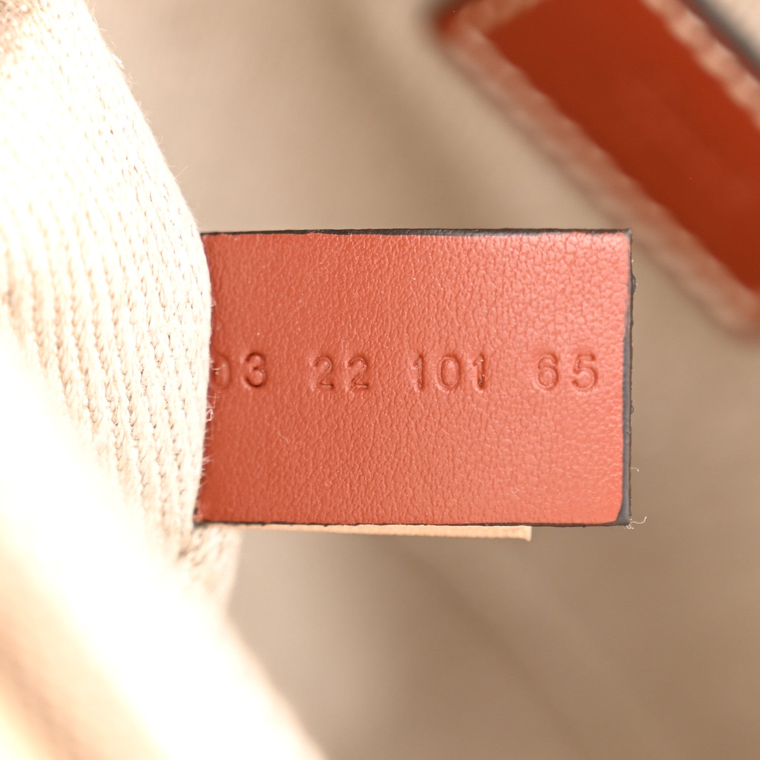 Chloe Cotton Calfskin Small Woody Ribbon Tote With Strap White Brown 7 of 10